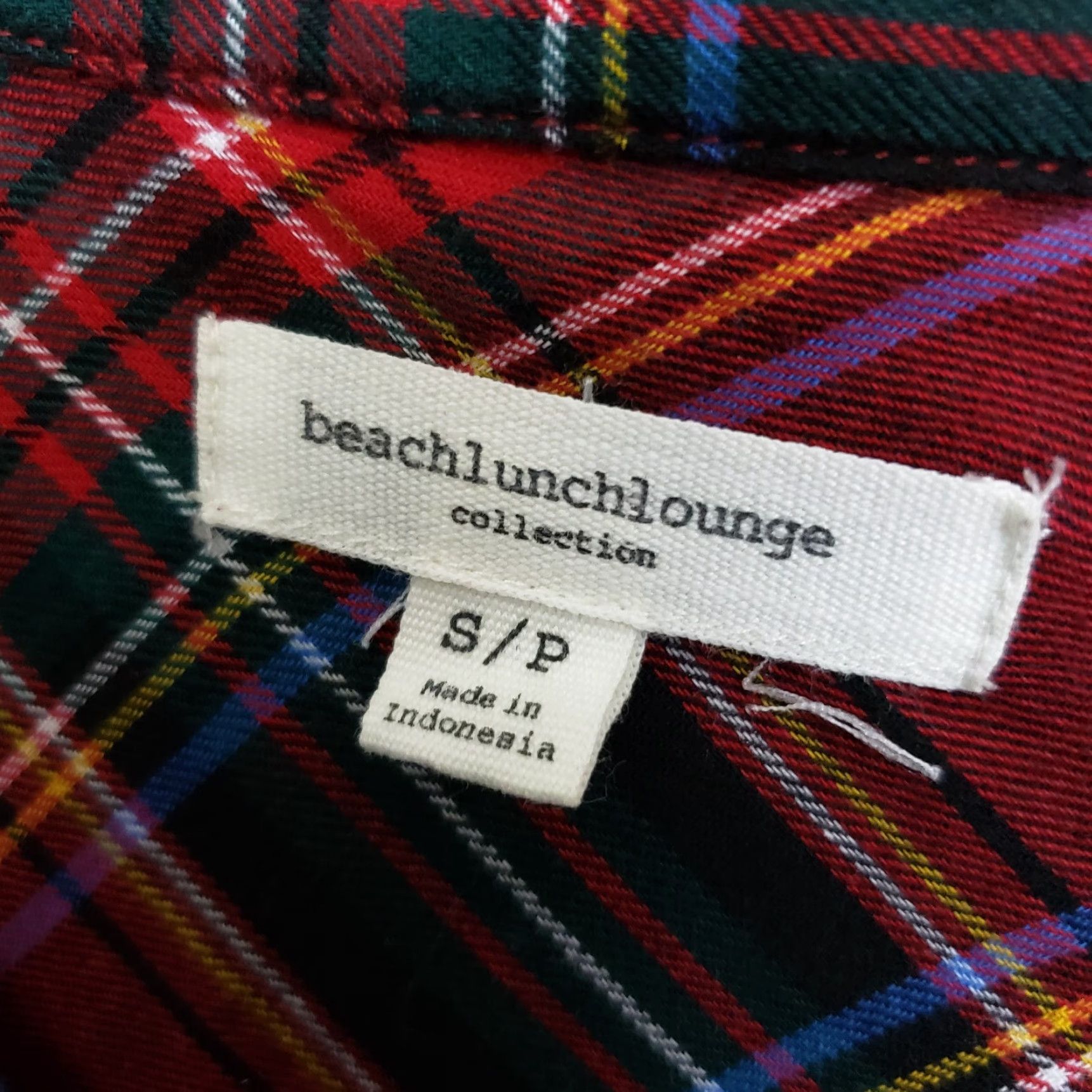 Vintage Beach Lunch Lounge Button-Front Shirt Womens Small Red Plaid Cotton Shirt Size S / US 4 / IT 40 - 6 Thumbnail