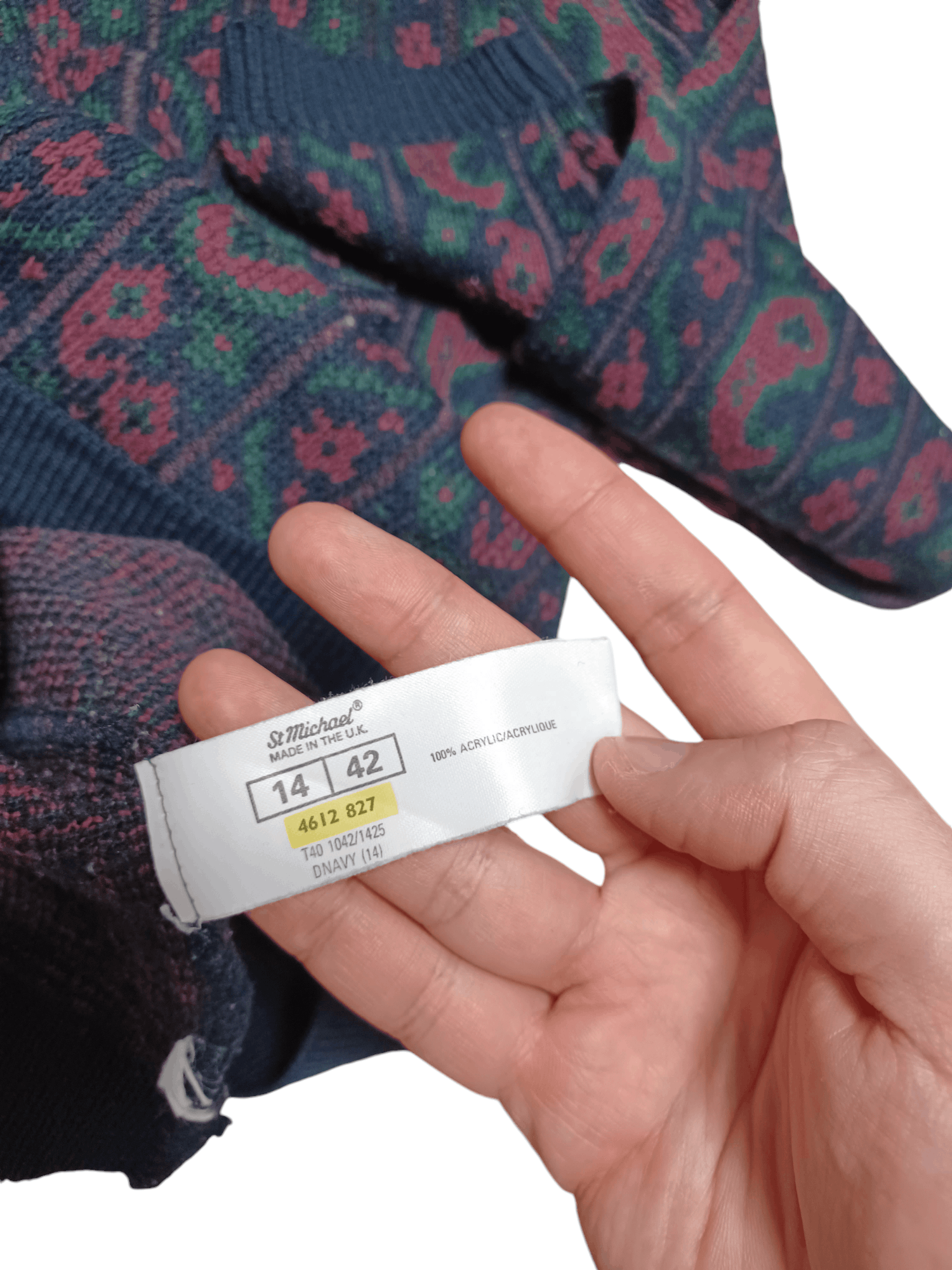 Other FANTASTIC COOGI STYLE MADE IN UK MULTICOLOR LIGHT SWEATER Size US M / EU 48-50 / 2 - 3 Thumbnail
