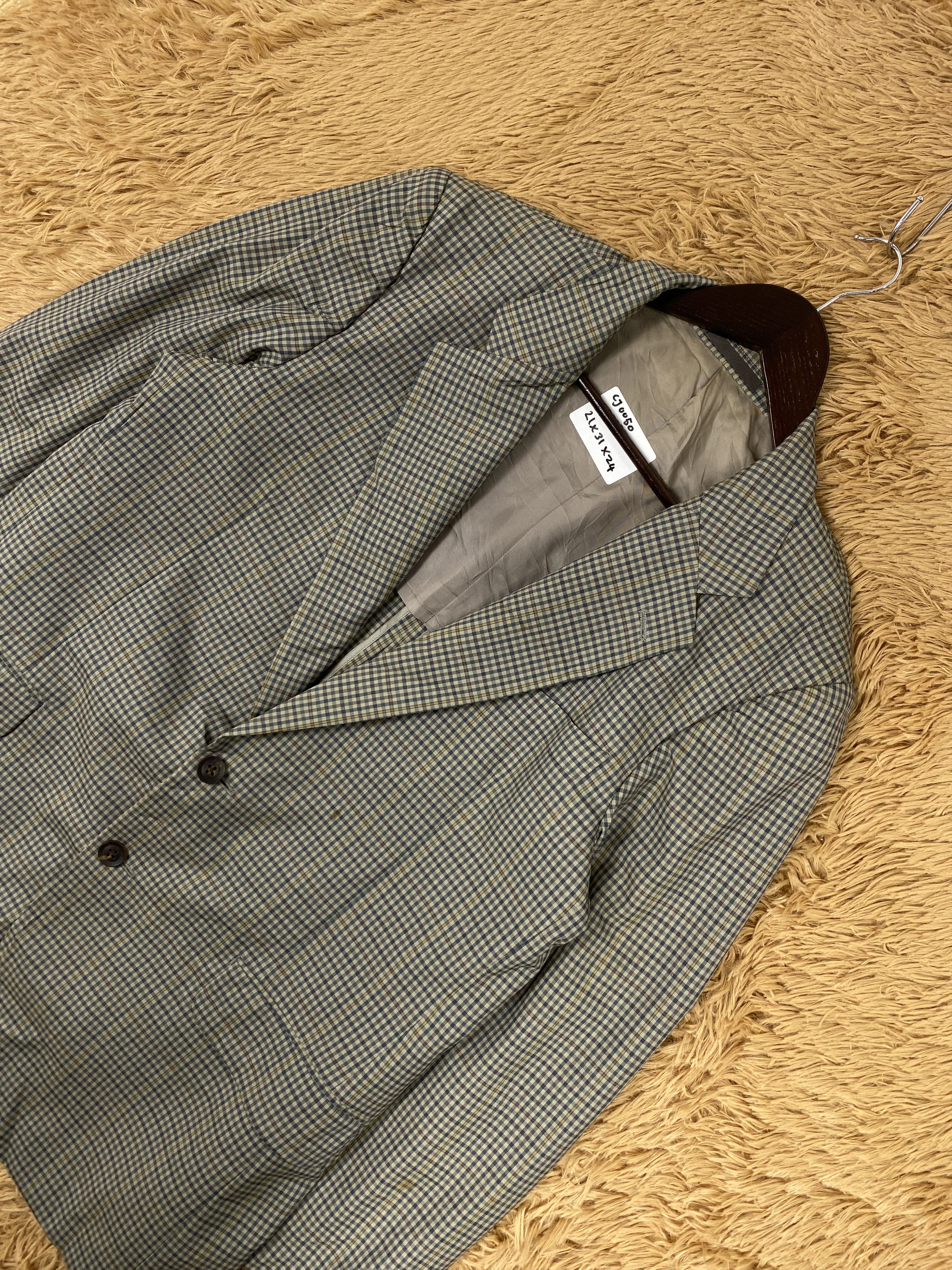 Burberry × Vintage Vintage Burberry Checkered Blazers Size 36R - 2 Thumbnail