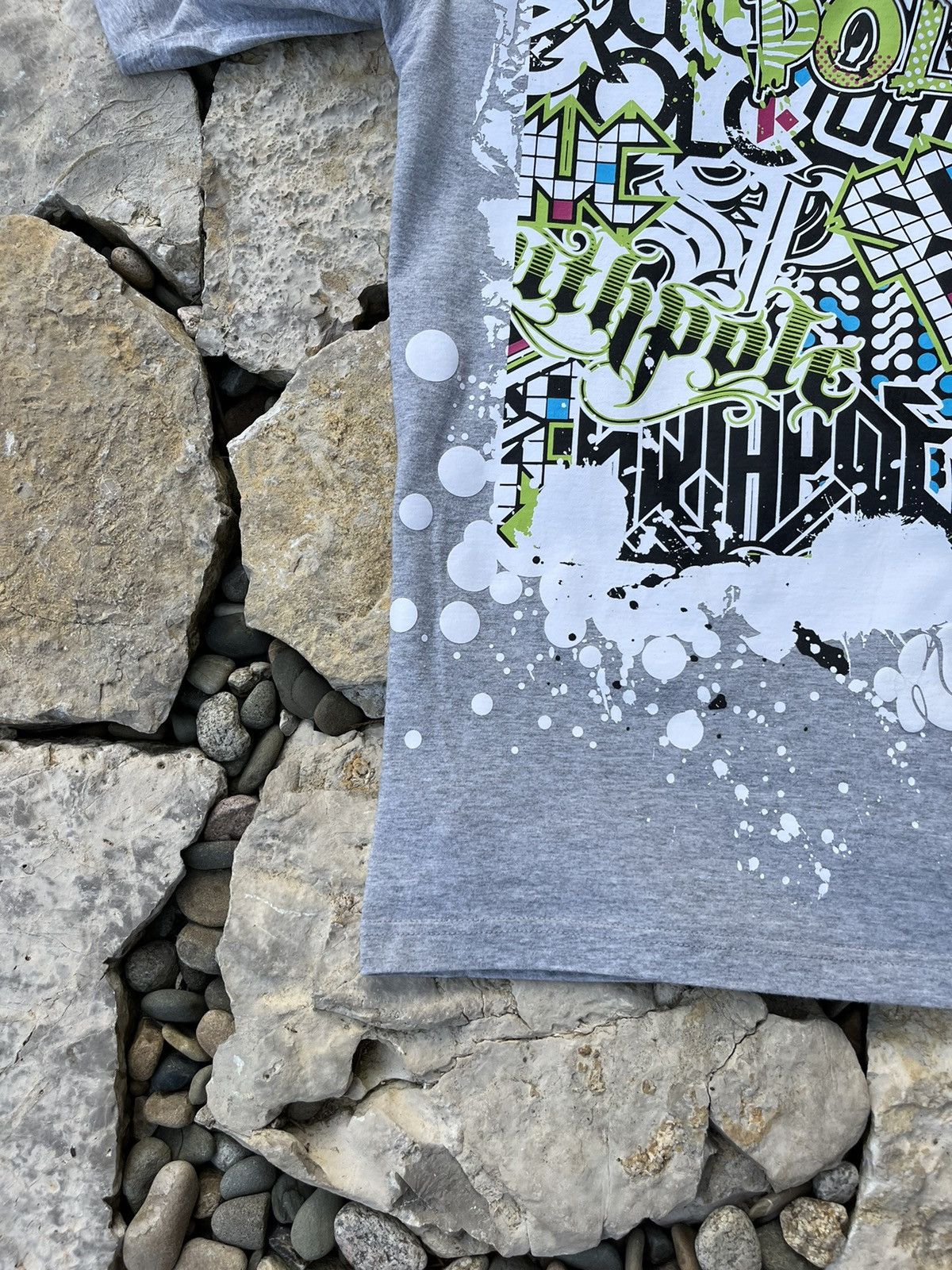 Southpole × Vintage South Pole vintage tee t-shirt graffiti paint y2k multi logo Size US M / EU 48-50 / 2 - 7 Thumbnail