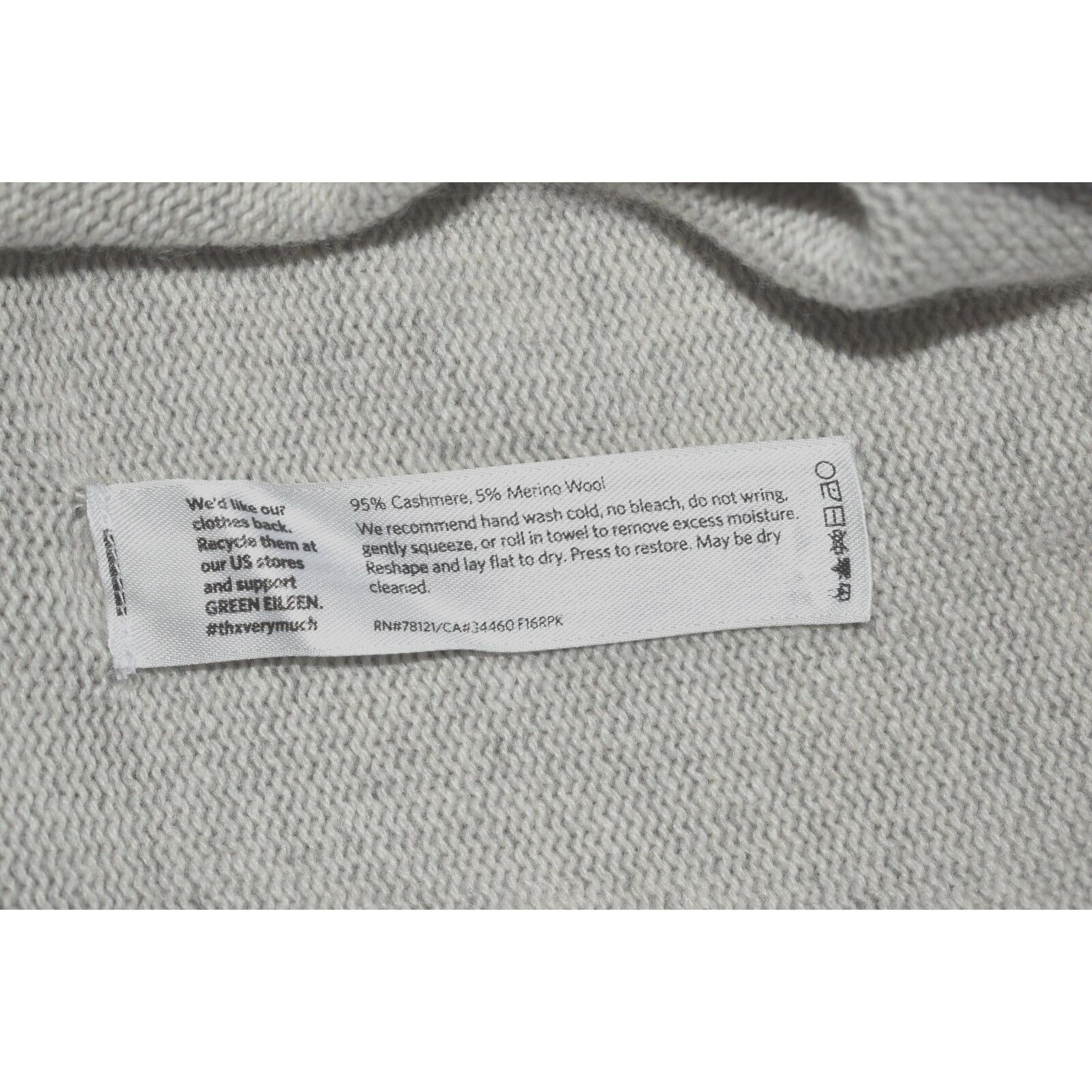 Eileen Fisher NEW EILEEN FISHER Heather Cashmere High/Low Hem Sweater PP Size S / US 4 / IT 40 - 6 Thumbnail