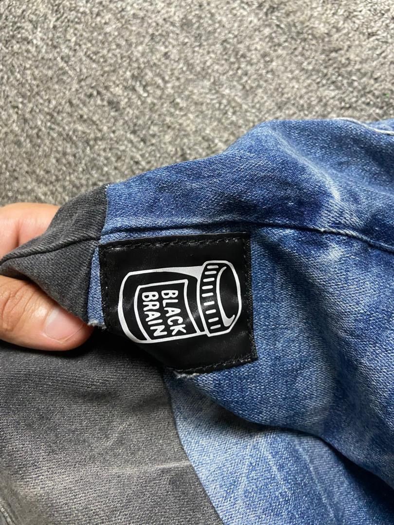Japanese Brand Black Brain Two Tone Slim Fit Jeans (175) Size US 31 - 3 Thumbnail