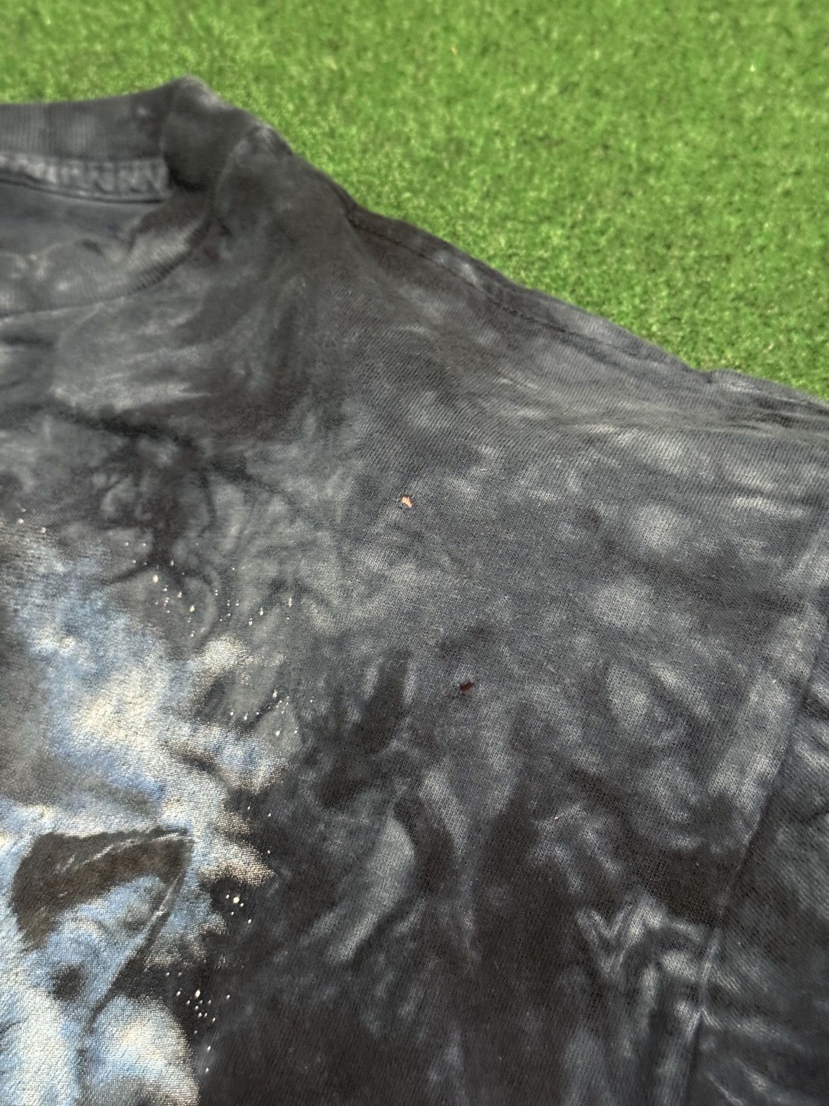 Vintage Wolf Tie Dye Nature Animal Print XL Boxy 26x29 90s T Shirt Size US XL / EU 56 / 4 - 7 Thumbnail