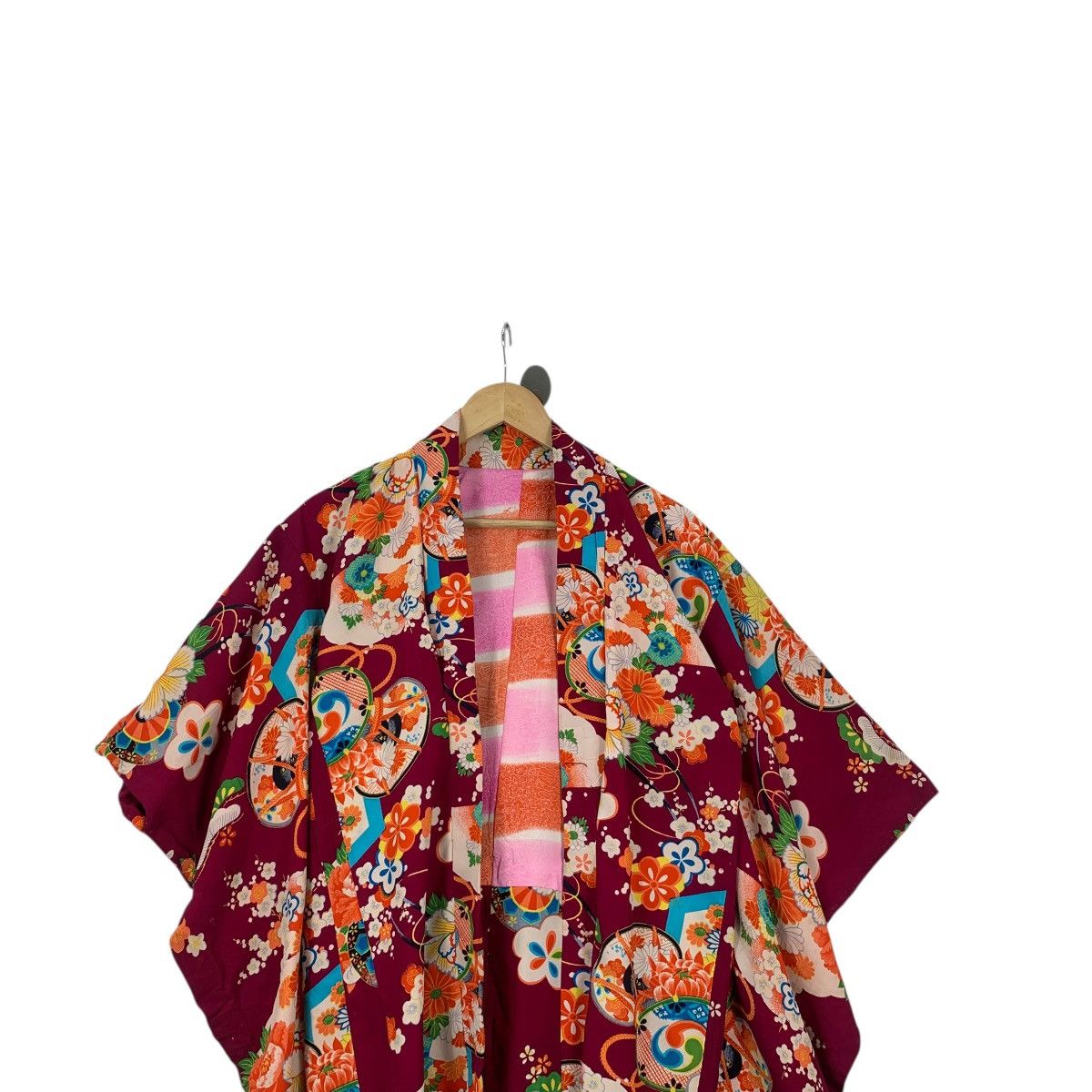 Vintage Vintage 70s KIMONO TEMPLE FLORAL JAPAN Traditional Geisha Size M / US 6-8 / IT 42-44 - 2 Thumbnail