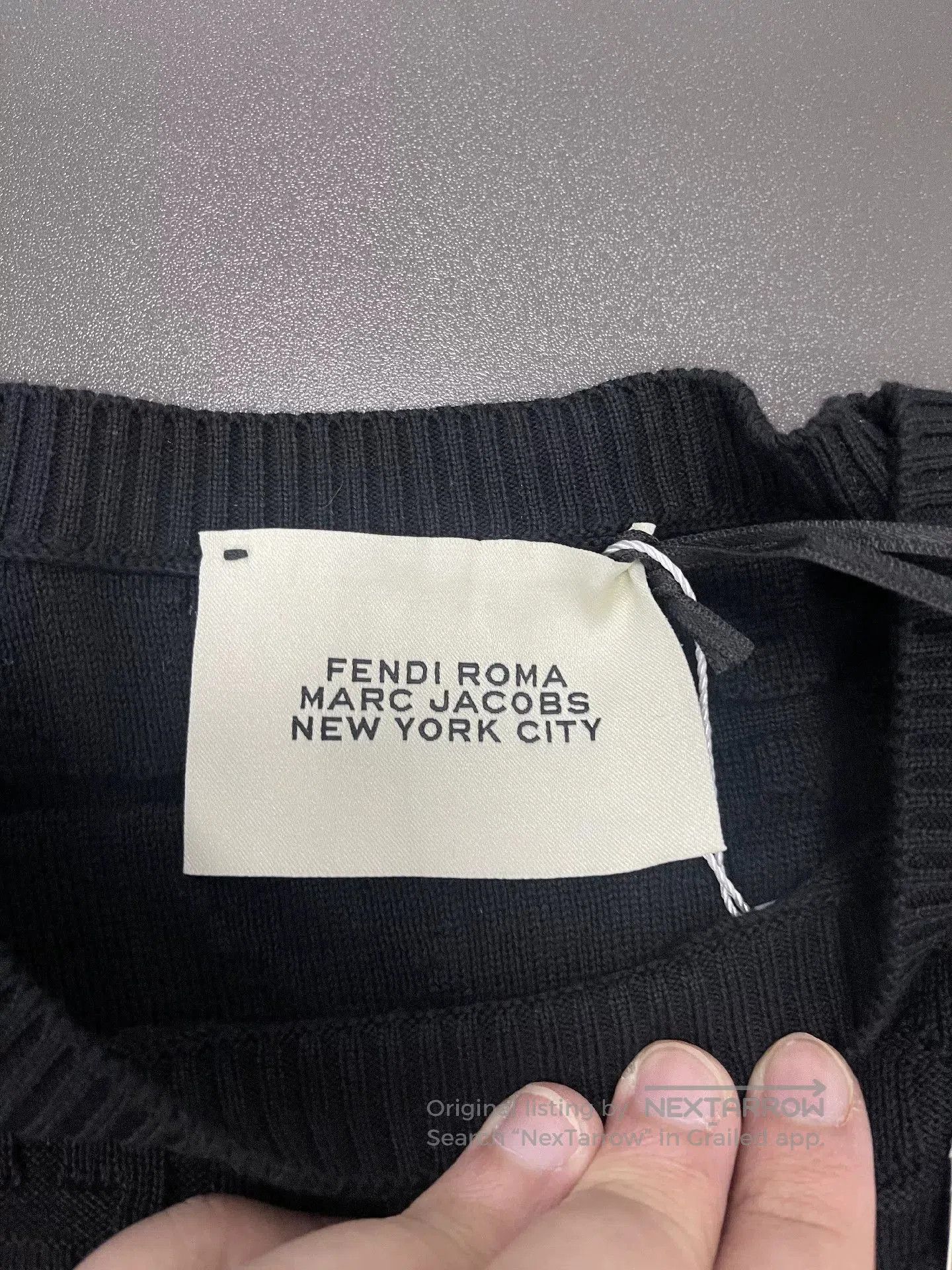 Fendi black fendi knitted pullover sweater. Size US L / EU 52-54 / 3 - 3 Thumbnail
