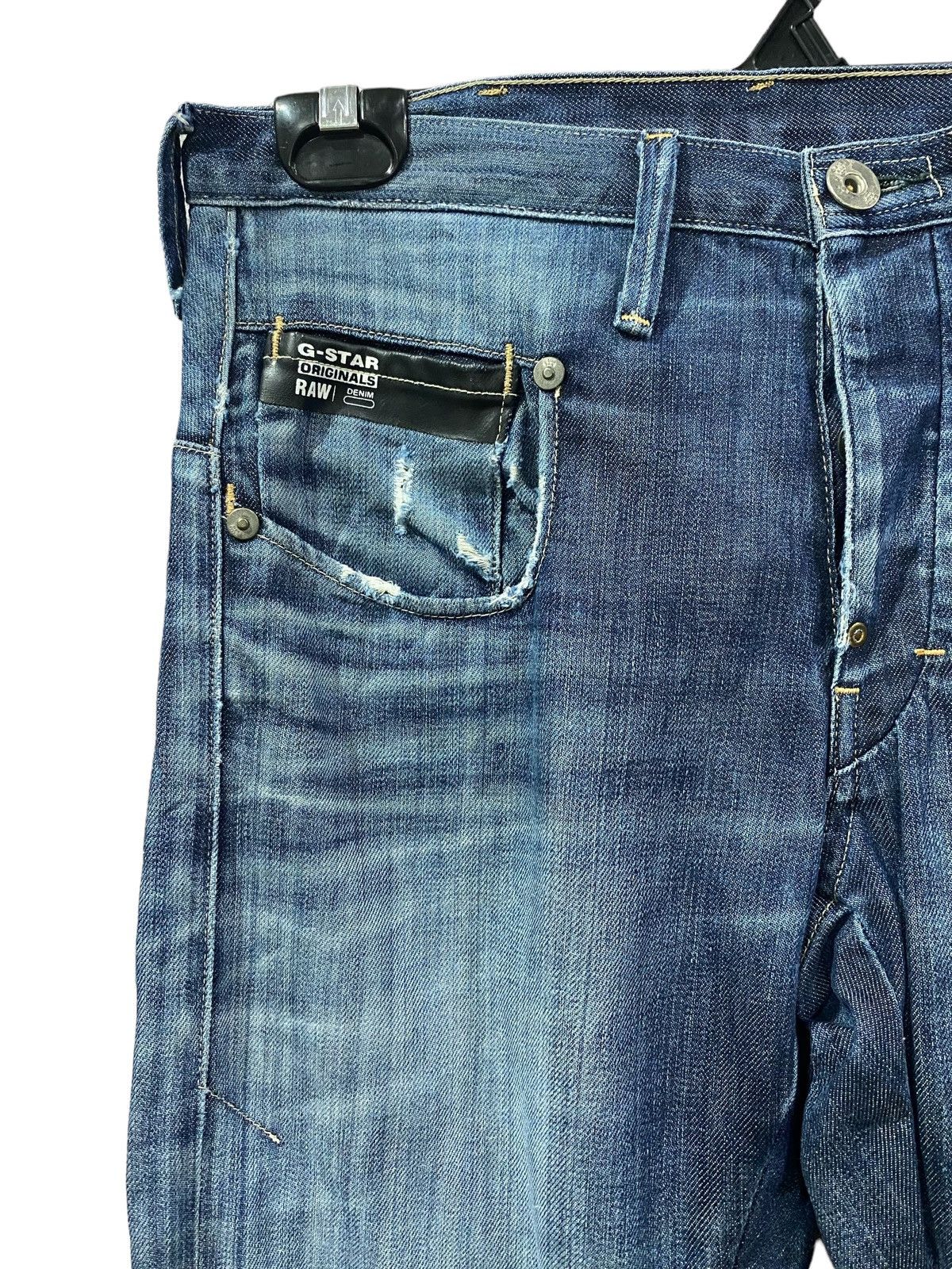 G-Star G-Srar Raw Indigo Blue Jeans Diatressed W30” Size US 30 / EU 46 - 4 Thumbnail