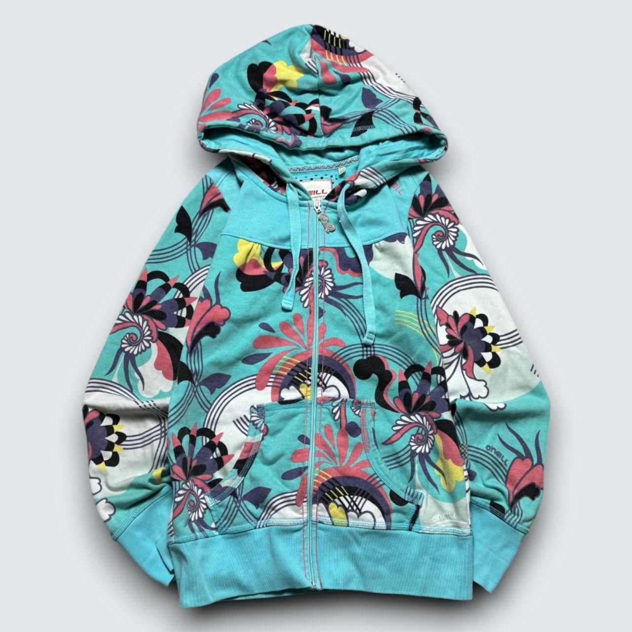 O'Neill 00s O'Neill Graphic Hoodie Cyan S Size US S / EU 44-46 / 1 - 1 Thumbnail