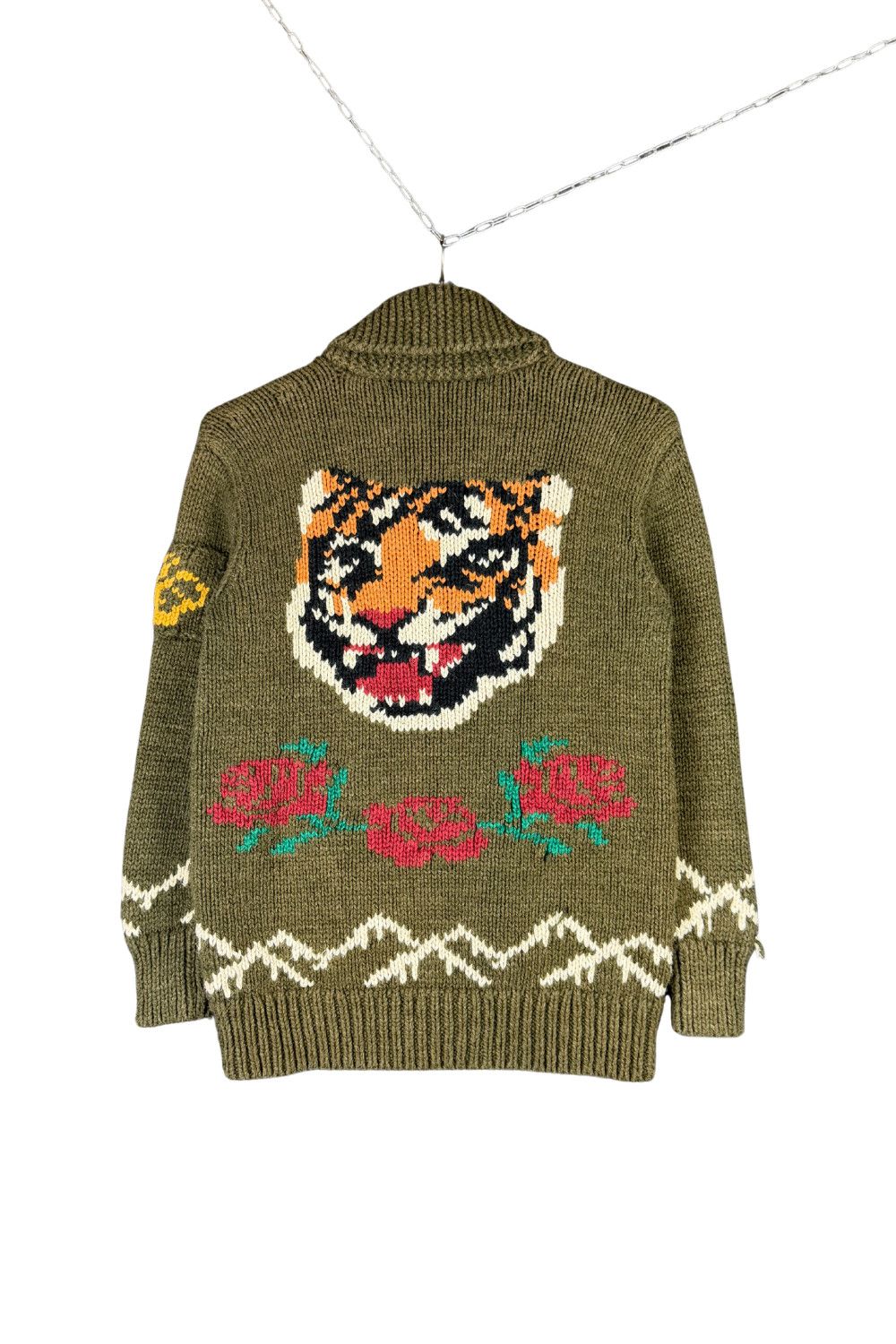Polo Ralph Lauren Ralph Lauren Polo Tiger Rose Cowichan Knit Cardigan 90s Size M / US 6-8 / IT 42-44 - 19 Thumbnail