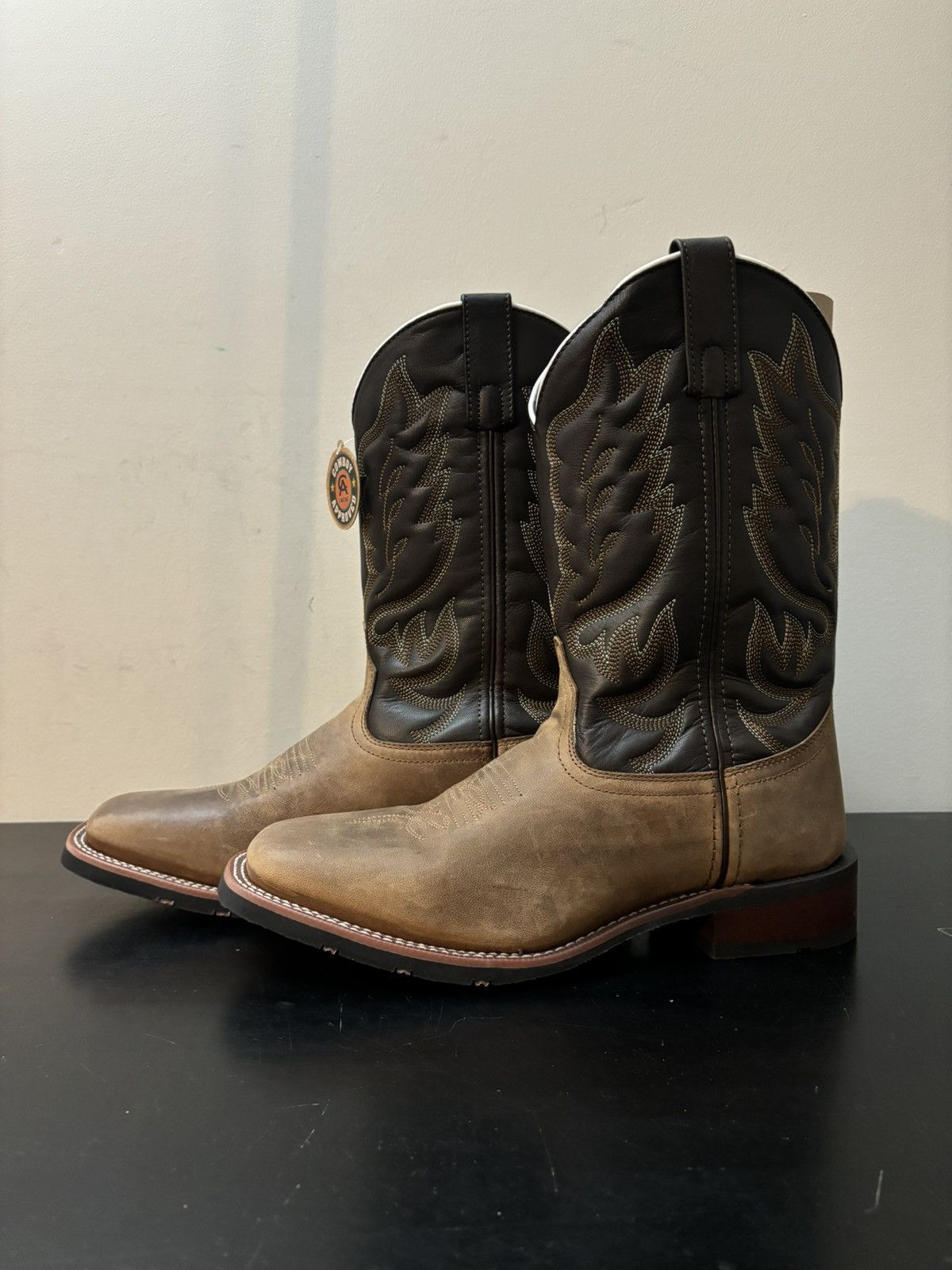 Other Laredo Montana Leather Western Cowboy Boots Brown Size US 9.5 / EU 42-43 - 1 Thumbnail