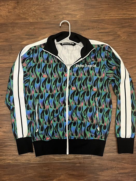 Palm angels discount burning track jacket