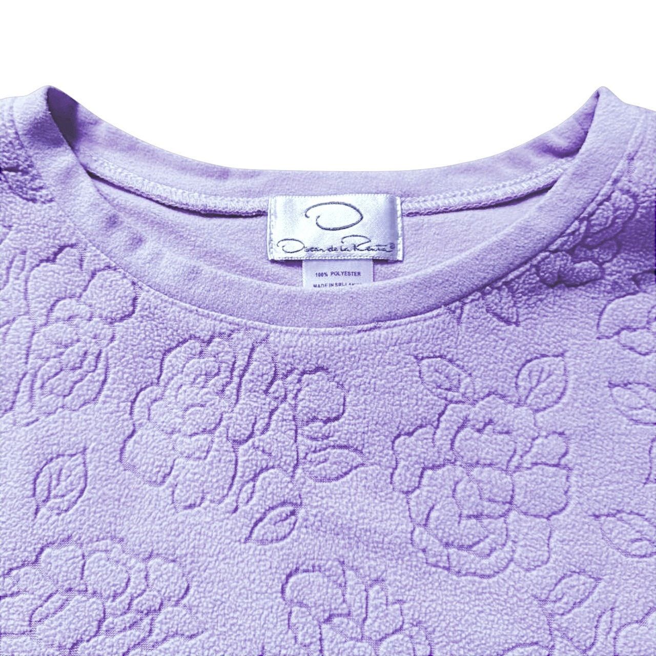 Oscar De La Renta Oscar De La Renta Lavender Sweater | Size M Size M / US 6-8 / IT 42-44 - 3 Thumbnail