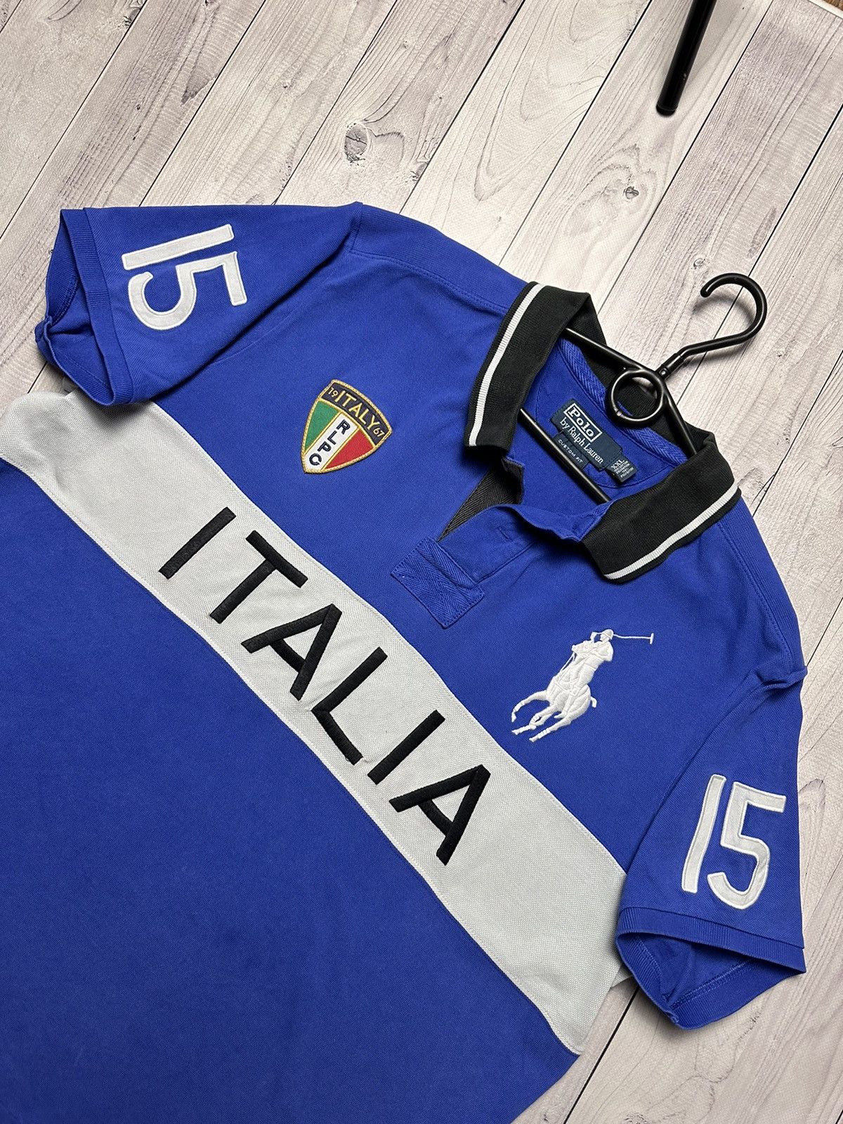 Polo Ralph Lauren × Vintage Vintage Polo Ralph Lauren Italy 15 Italia big logo rare Size US XXL / EU 58 / 5 - 4 Thumbnail