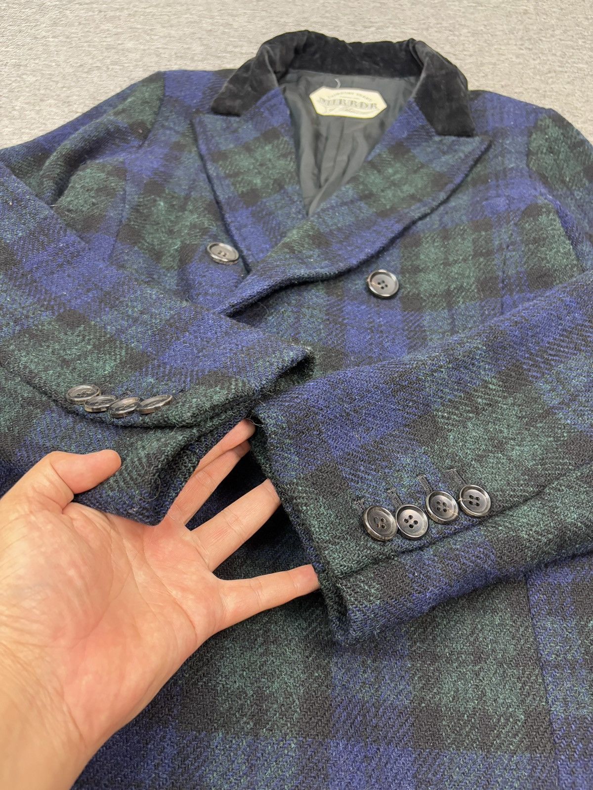 Designer × Harris Tweed × Vintage Vintage Harris Tweed Coat Jacket Checked Plaid Tartan Size US S / EU 44-46 / 1 - 7 Thumbnail
