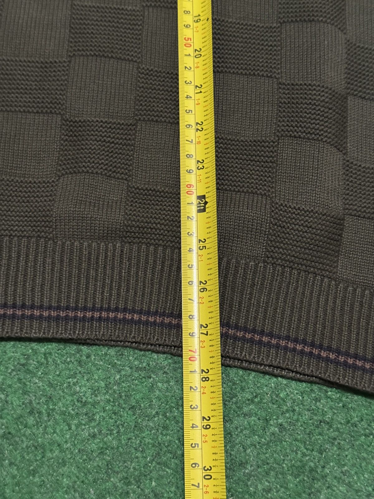 Vintage Caramel Golf Pullover L/XL Checkered Knit Crewneck Sweater Size US XL / EU 56 / 4 - 6 Thumbnail