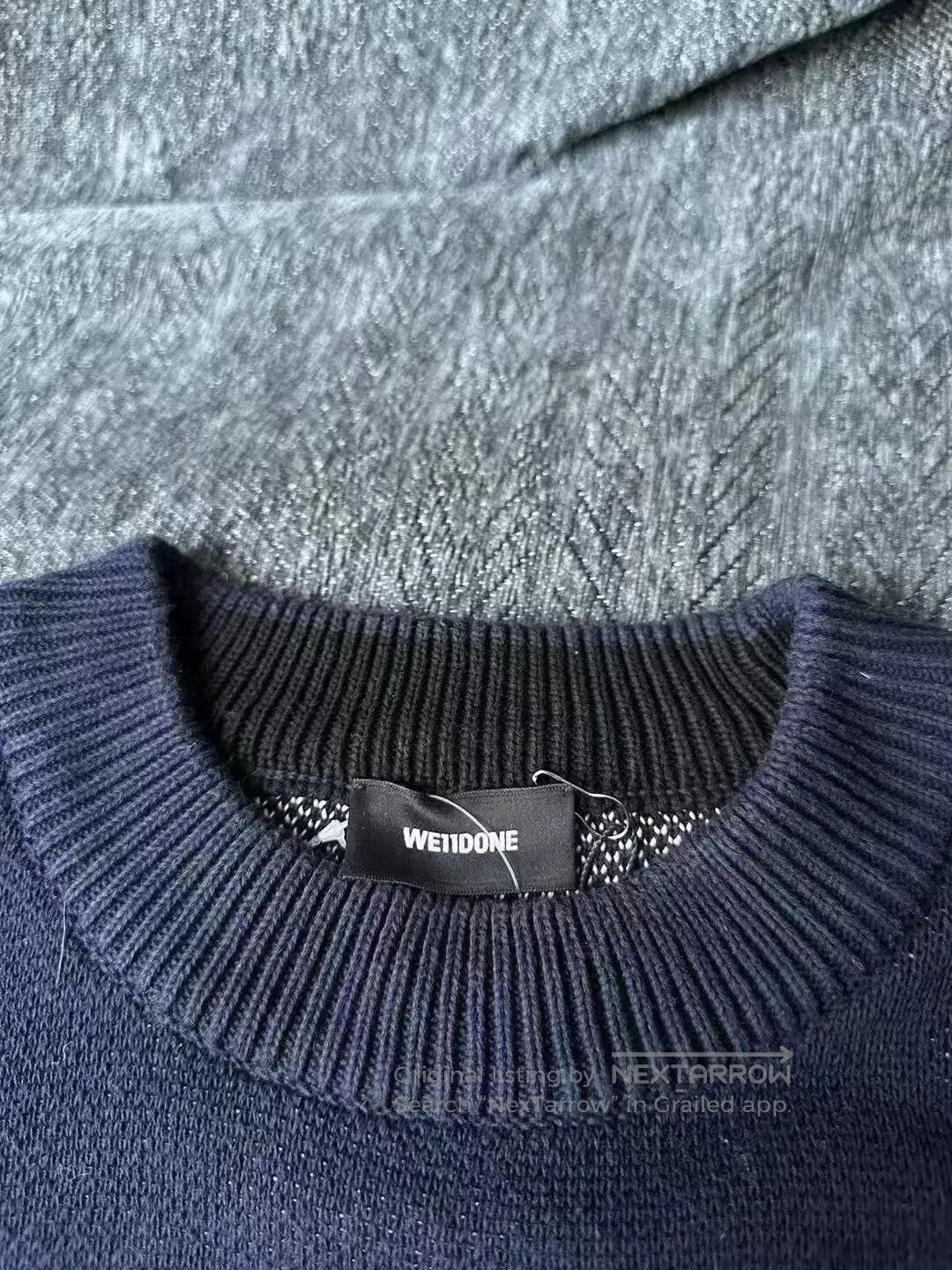 WE11DONE we11done Dark Blue Sweater. Size US S / EU 44-46 / 1 - 3 Thumbnail