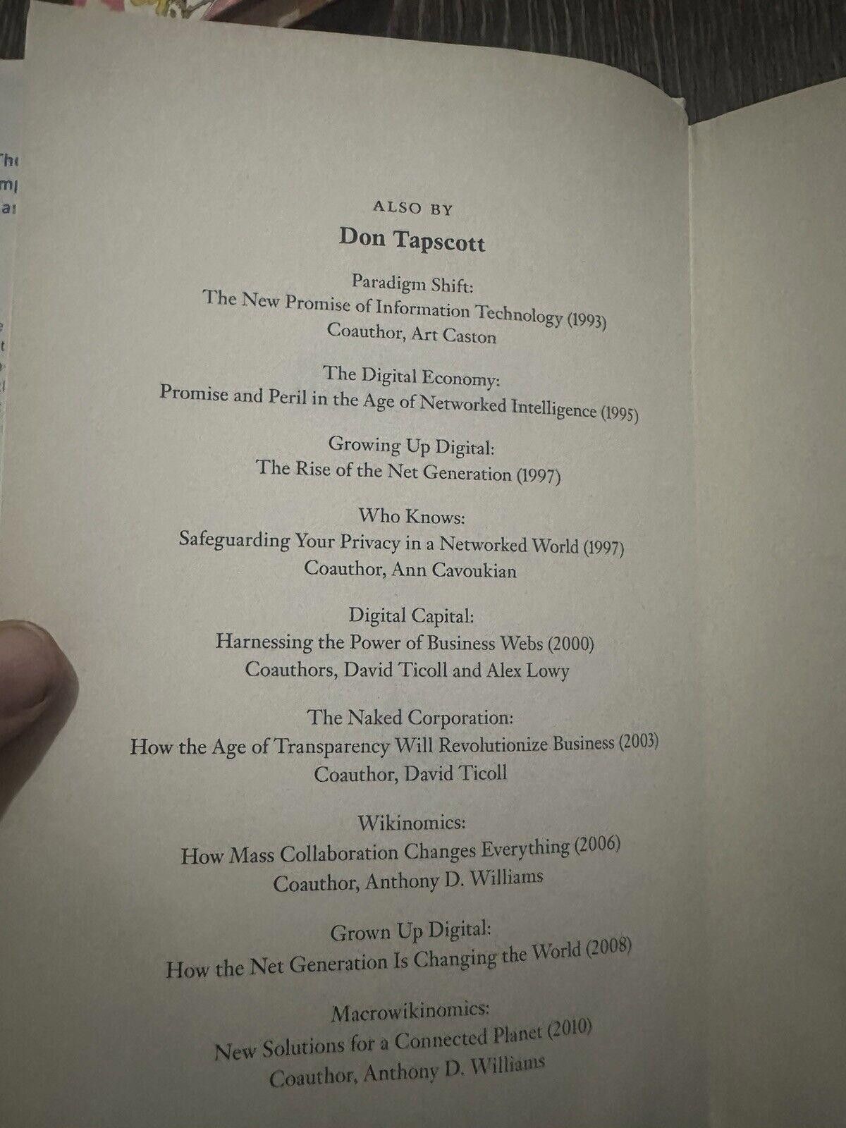 Designer Blockchain Revolution by Don Tapscott Hardcover Size ONE SIZE - 4 Thumbnail