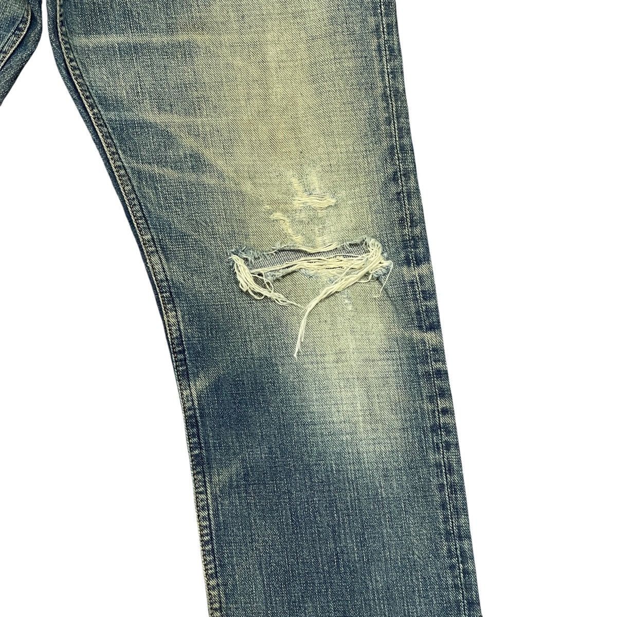 Johnbull Vtg Distressed Faded Straight Selvedge Jeans Made in Japan Size US 32 / EU 48 - 4 Thumbnail