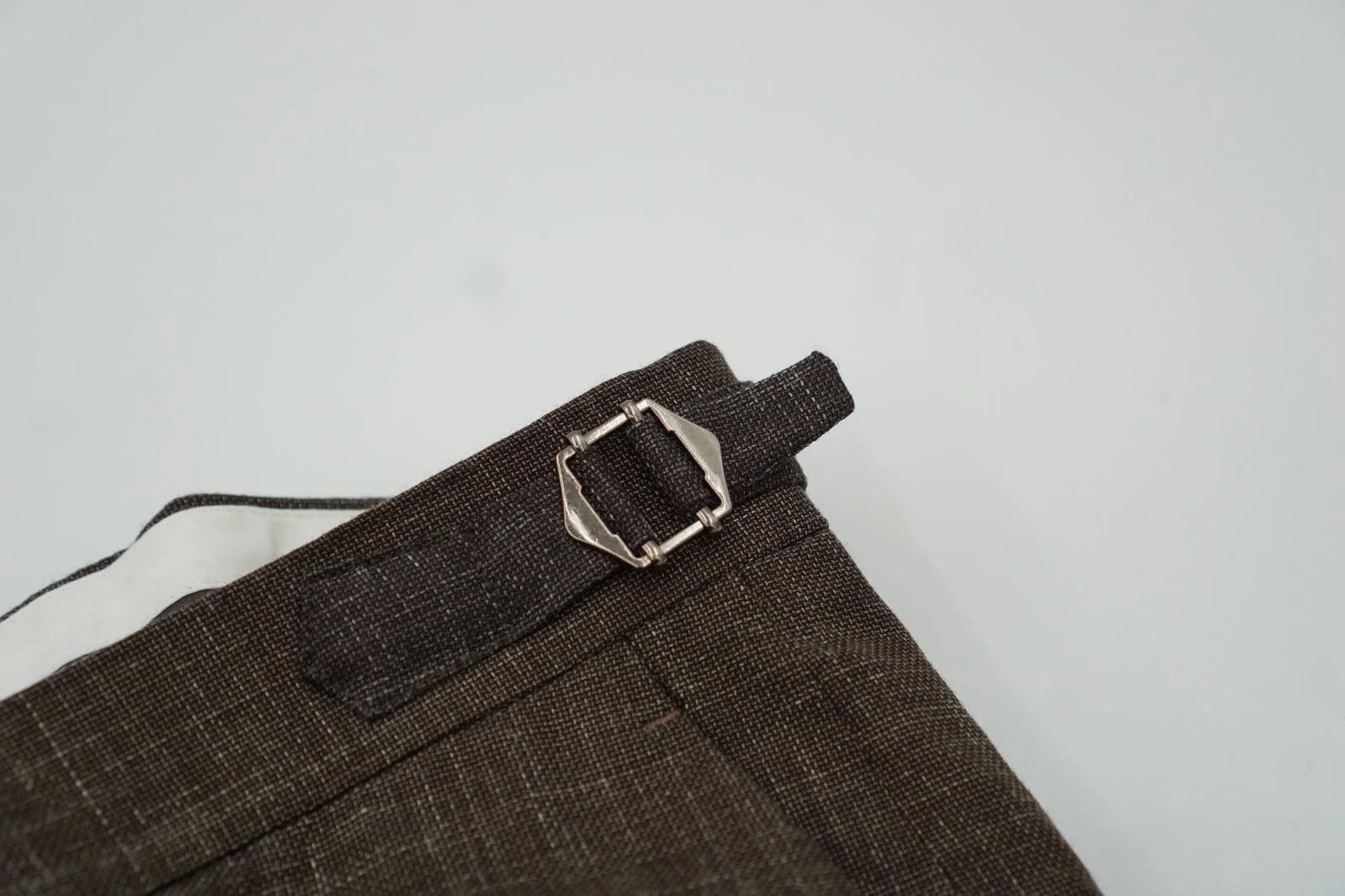 Suitsupply Men Suitsupply Pants Brown Wool Silk & Linen Brescia US38 Size 38R - 4 Thumbnail