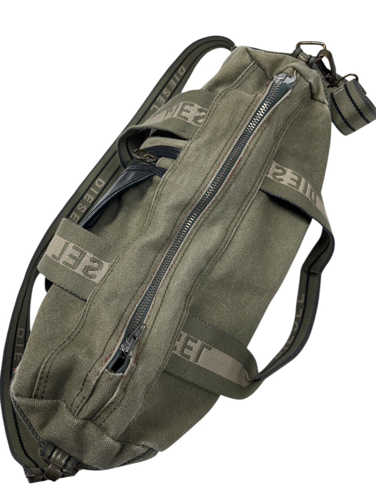Diesel Vintage Diesel Canvas Khaki Crossbody Bag Utility Size ONE SIZE - 7 Thumbnail