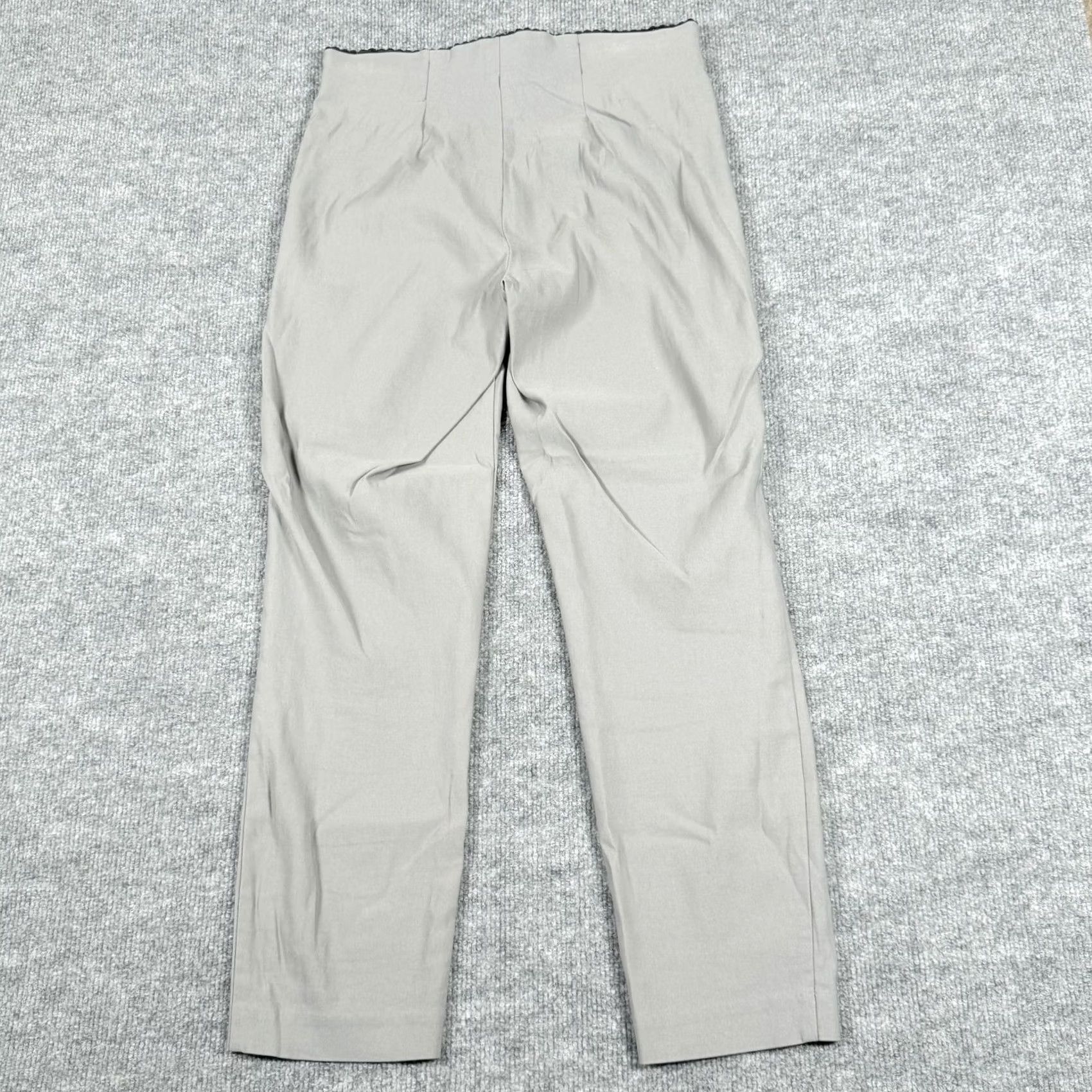 Vintage ELLE Dress Pants Womens XS Gray Pull On Slim Leg Stretch Office Work Rayon Blend Pants Size 26" / US 2 / IT 38 - 3 Thumbnail