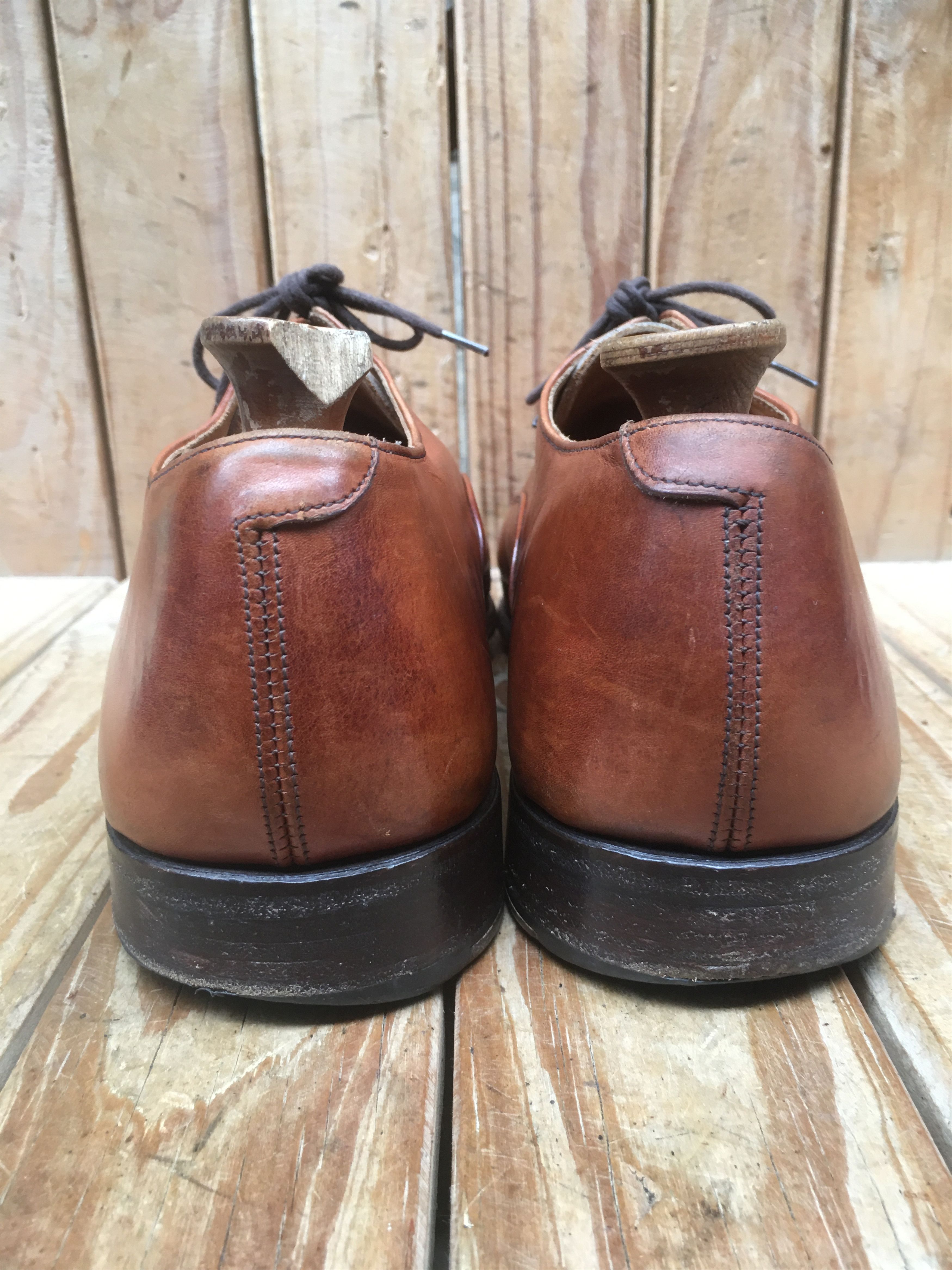 Tricker's Tricker's Regent brown plain toe leather shoes Uk 10 Size US 11 / EU 44 - 6 Thumbnail