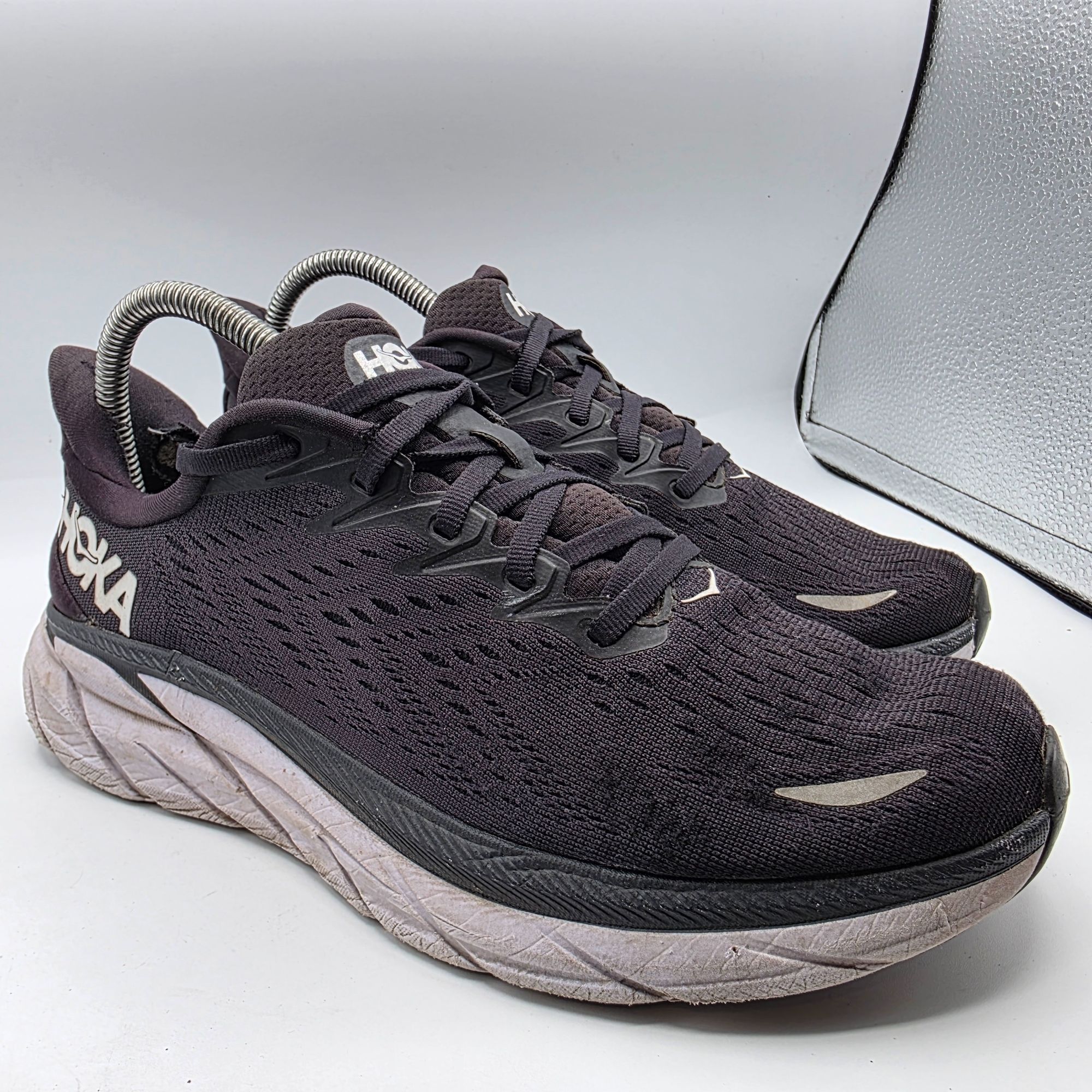 Hoka Hoka One One Clifton 8 Womens Size 8.5 Wide Black Running Sh Size US 8.5 / IT 38.5 - 1 Thumbnail