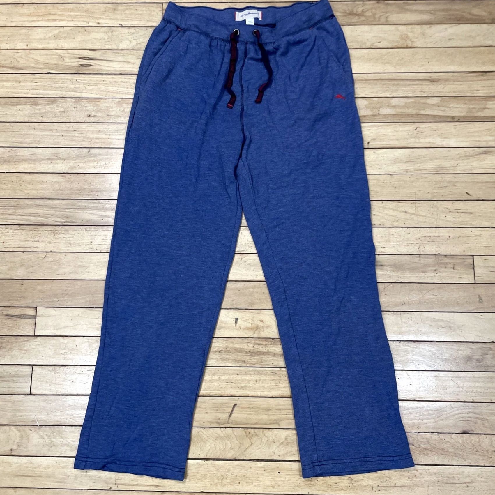 Tommy Bahama TOMMY BAHAMA Pants L Mens Blue Drawstring Knit 3% Polyamide Acrylic Cotton Large Size US 33 - 2 Thumbnail