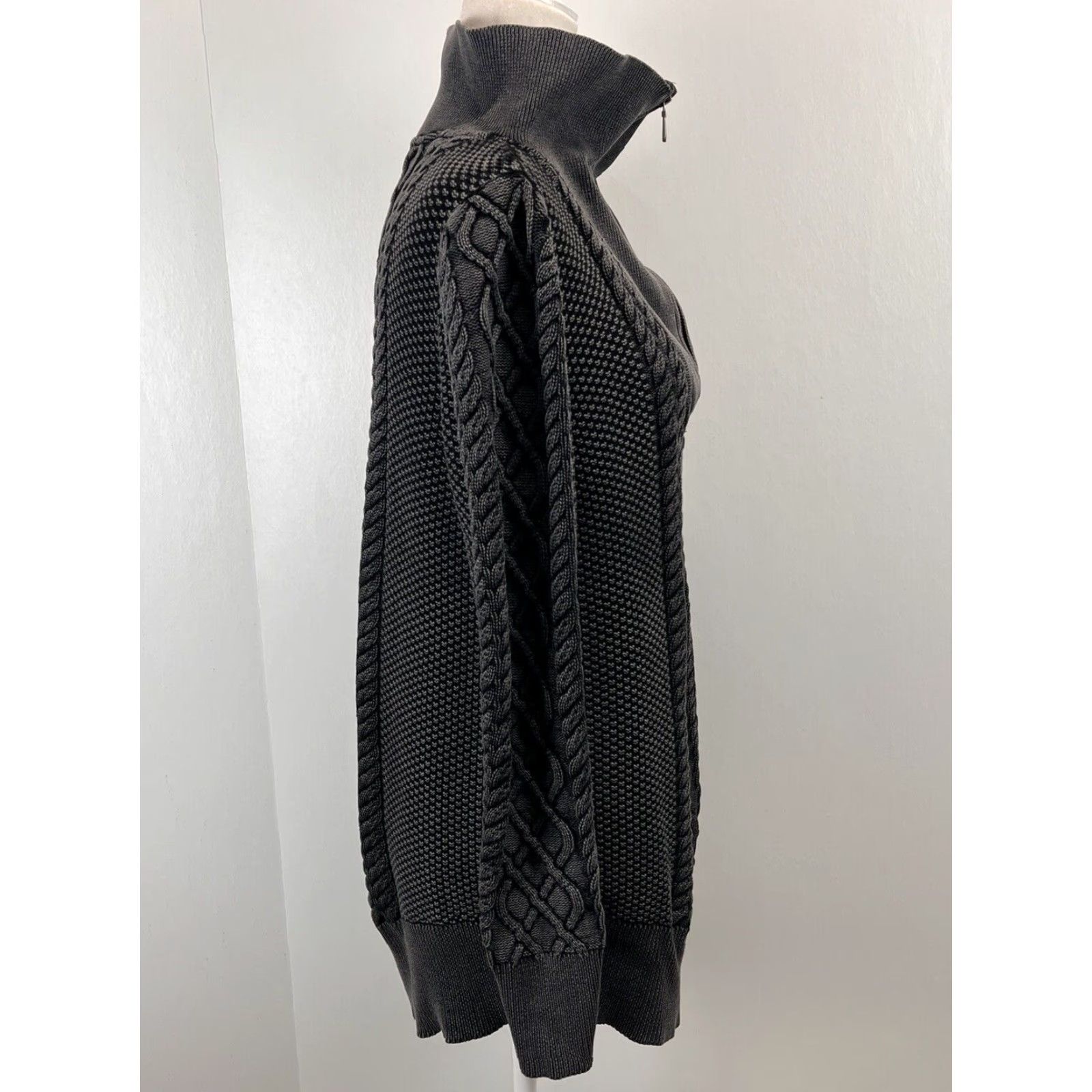 Soft Surroundings Soft Surroundings Sweater Sz L GUC 1/4 Zip Knit Grey Long Sleeve Regular Women Pullover Knit 1/4 Zip Size L Color Gray Size L / US 10 / IT 46 - 4 Thumbnail