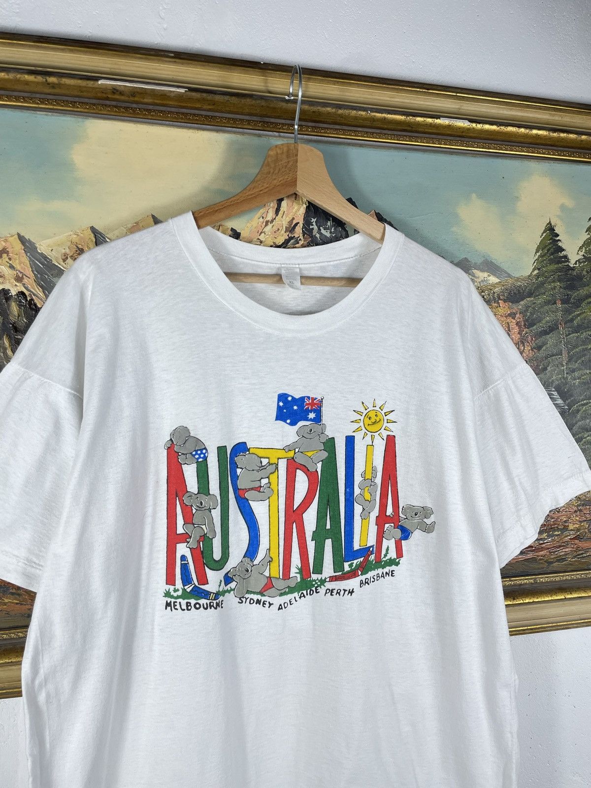 Vintage Vintage retro 90s T shirt Tee Baggy Loose Skate Boxy Art Size US XL / EU 56 / 4 - 5 Thumbnail