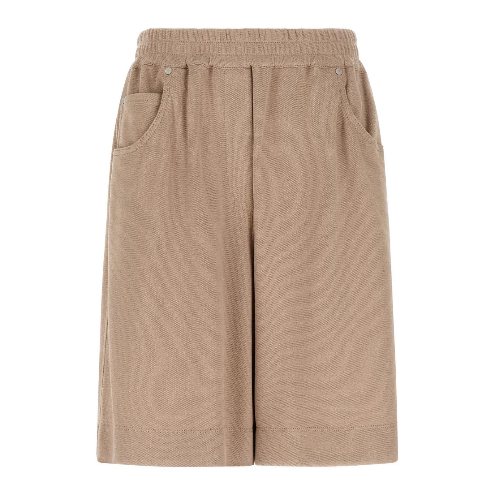 BRUNELLO CUCINELLI Beige Cotton Shorts New & Authentic (Wome