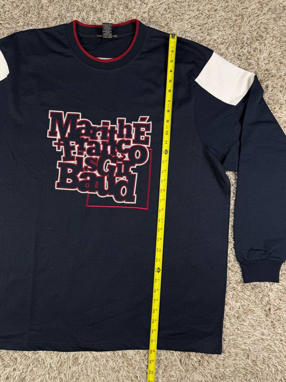 Marithe + Francois Girbaud Marithé François Girbaud Rugby Long Sleeve Embroidered Logo Size US XL / EU 56 / 4 - 5 Thumbnail