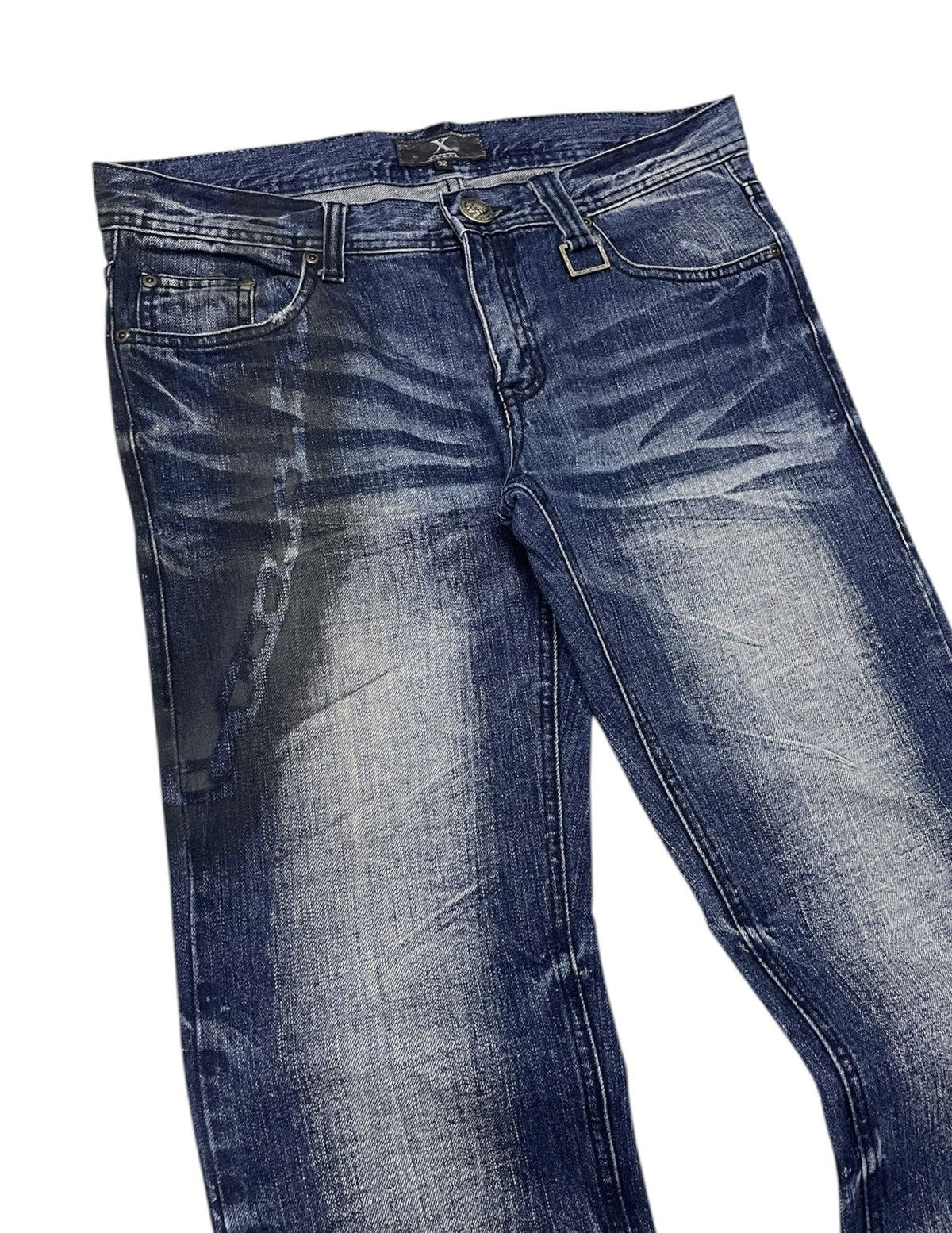 If Six Was Nine XFRM Japan Distressed Jeans Size US 34 / EU 50 - 4 Thumbnail