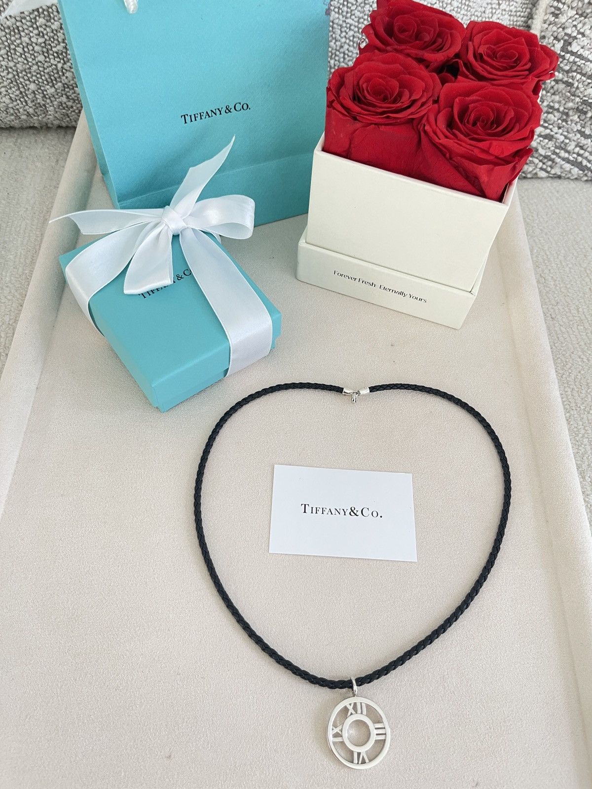 Tiffany & Co. Tiffany & Co. Atlas Charm on Leather Cord sz. 19.5 NEW Size ONE SIZE - 16 Thumbnail