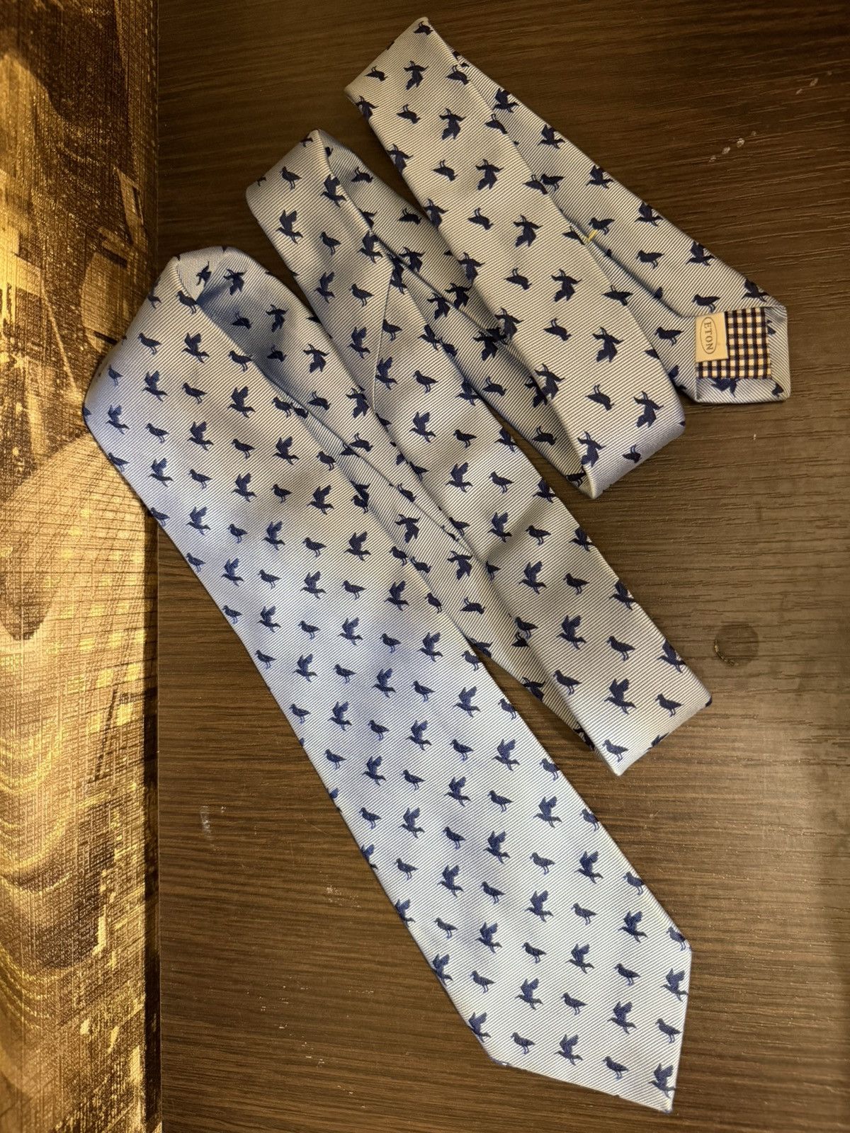 Eton Exclusive ETON Tie 100% Silk Made In ENGLAND Size ONE SIZE - 1 Thumbnail