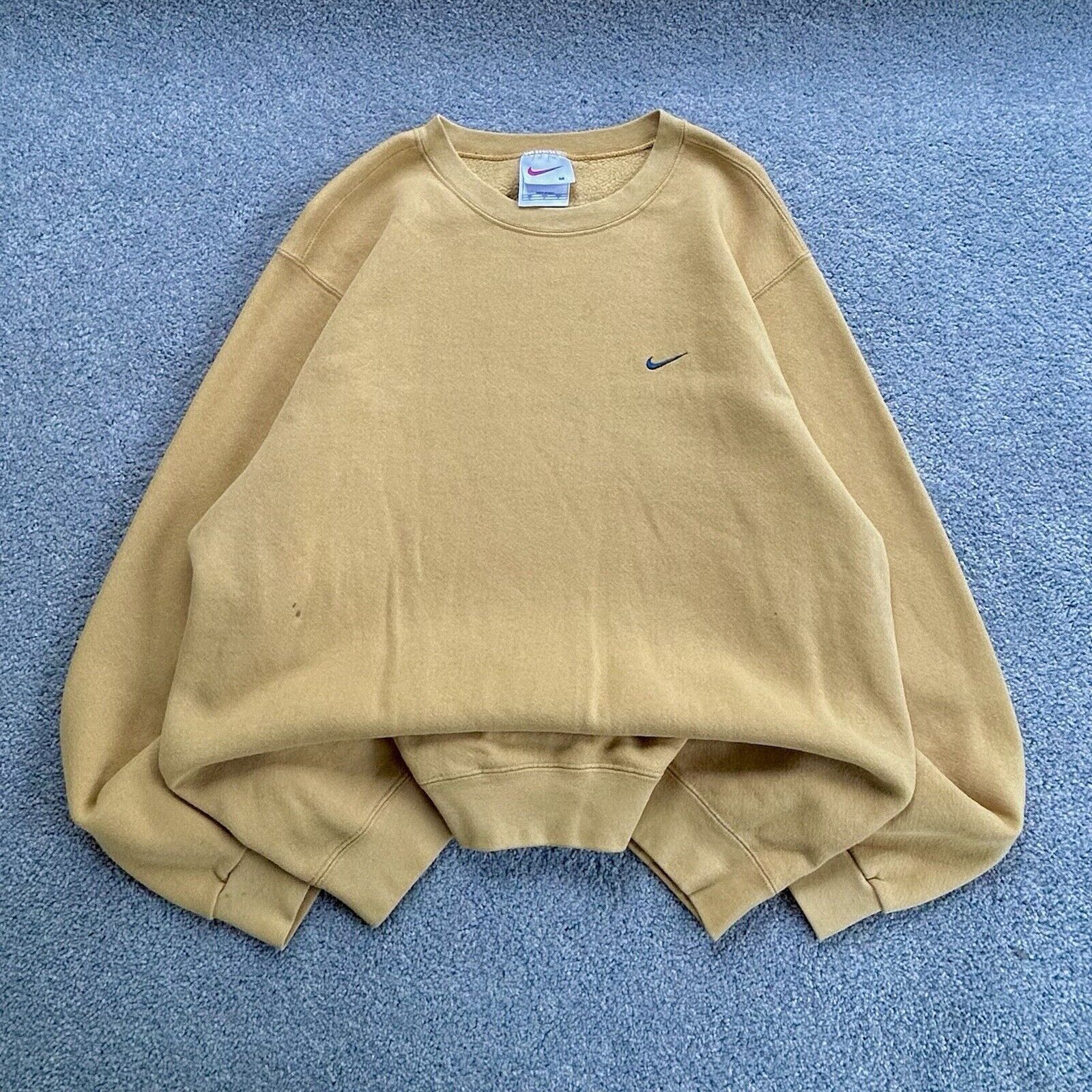 Nike Vintage 90s Nike Sweatshirt Faded Mango Green Made In USA Size US M / EU 48-50 / 2 - 1 Thumbnail