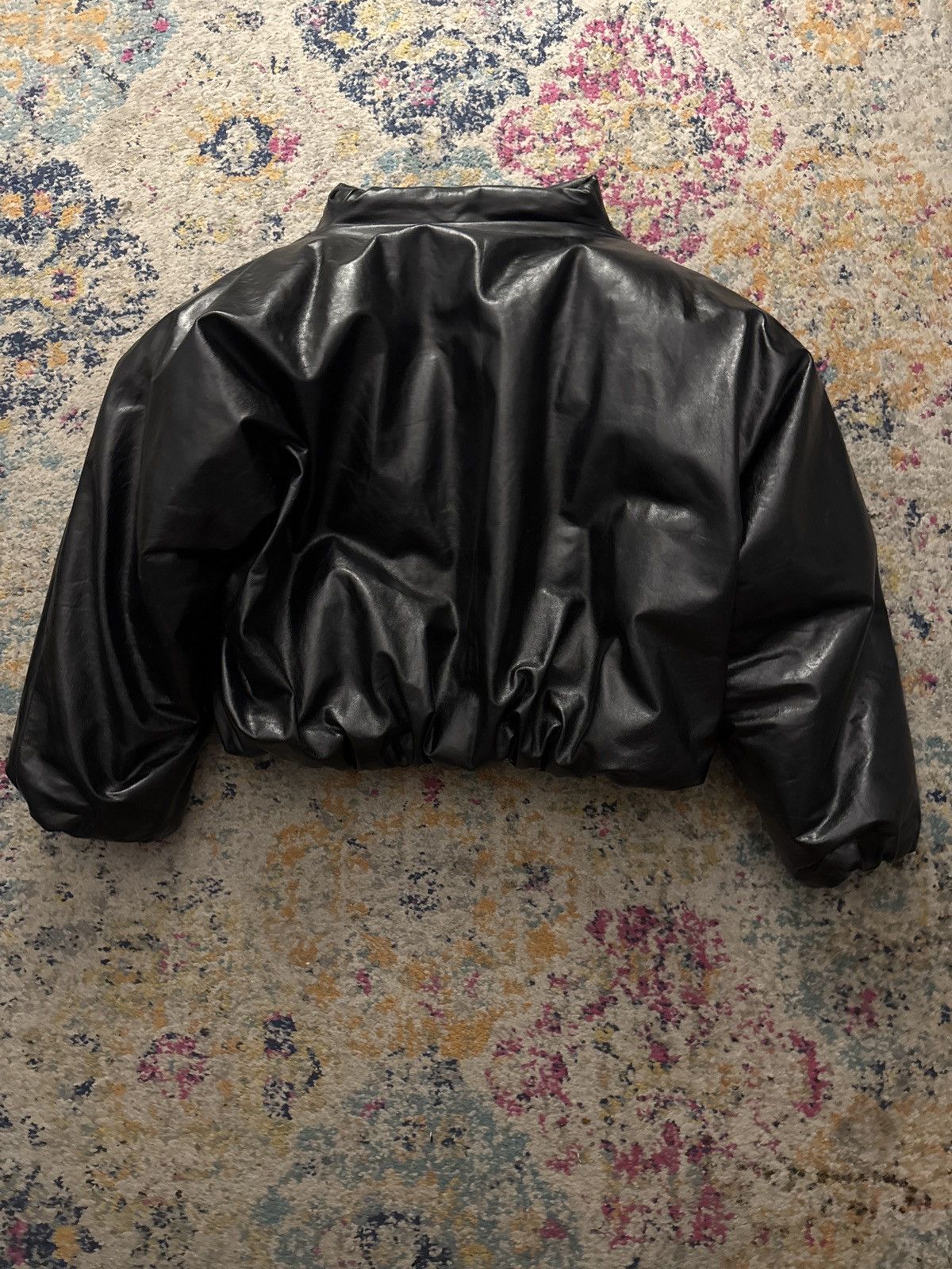 Yeezy YZY SZN X SHOULDER PAD LEATHER JACKET YEEZY SEASON X SAMPLE
