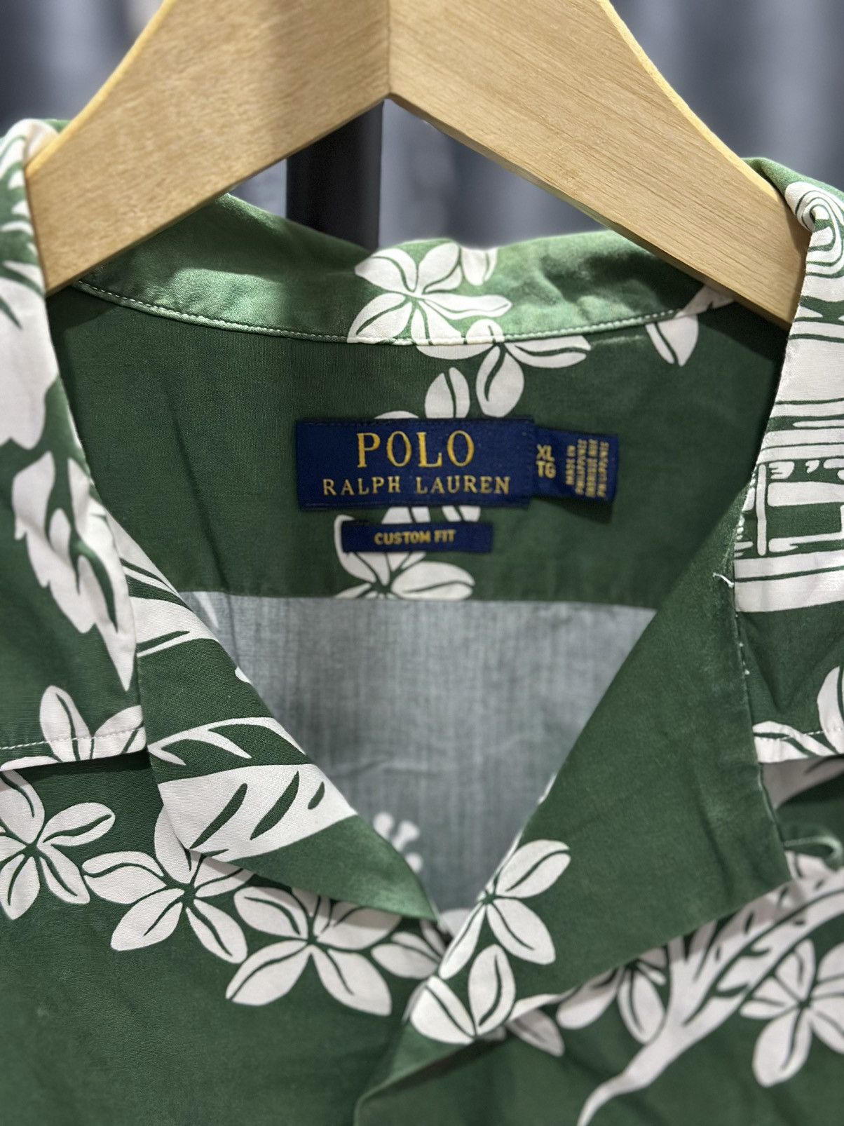 Polo Ralph Lauren Polo Ralph Lauren Open Collar Aloha Shirt Size US XL / EU 56 / 4 - 2 Thumbnail