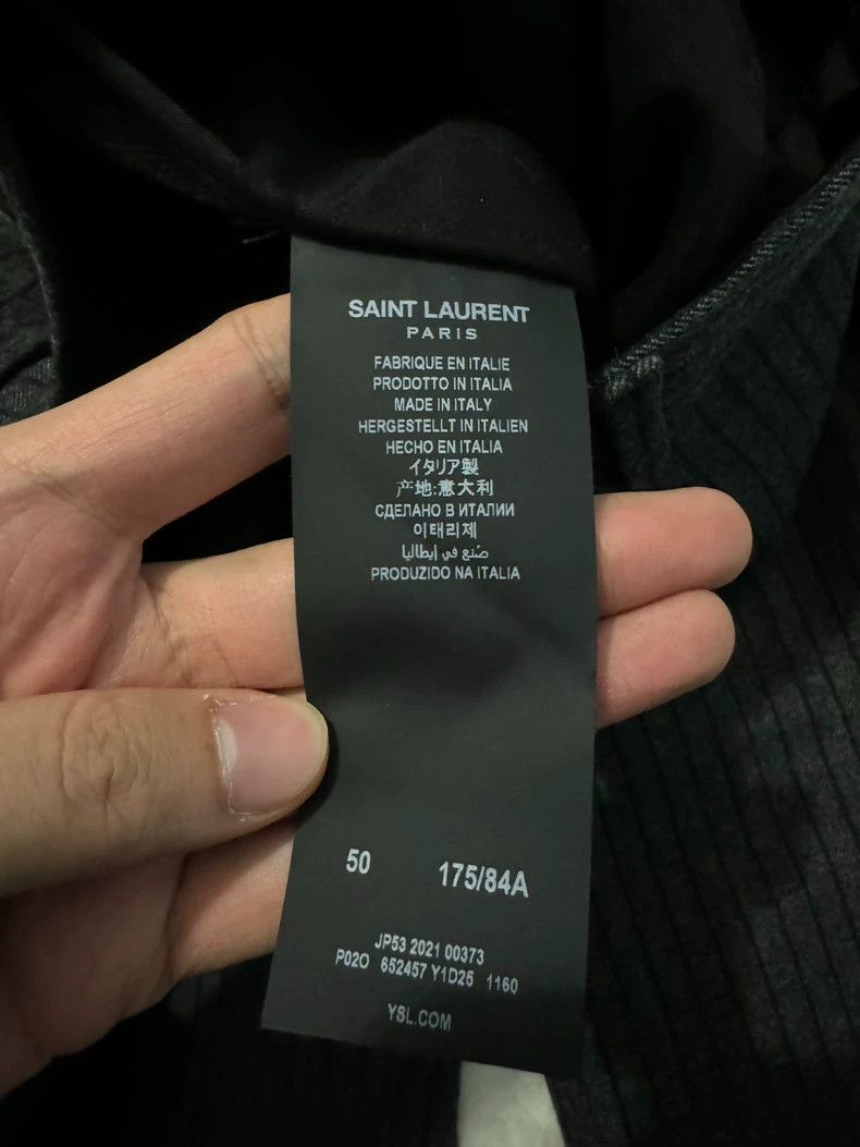 Yves Saint Laurent saint laurent size US 50 Dark grey striped trousers 2501-Ne Size US 34 / EU 50 - 4 Thumbnail
