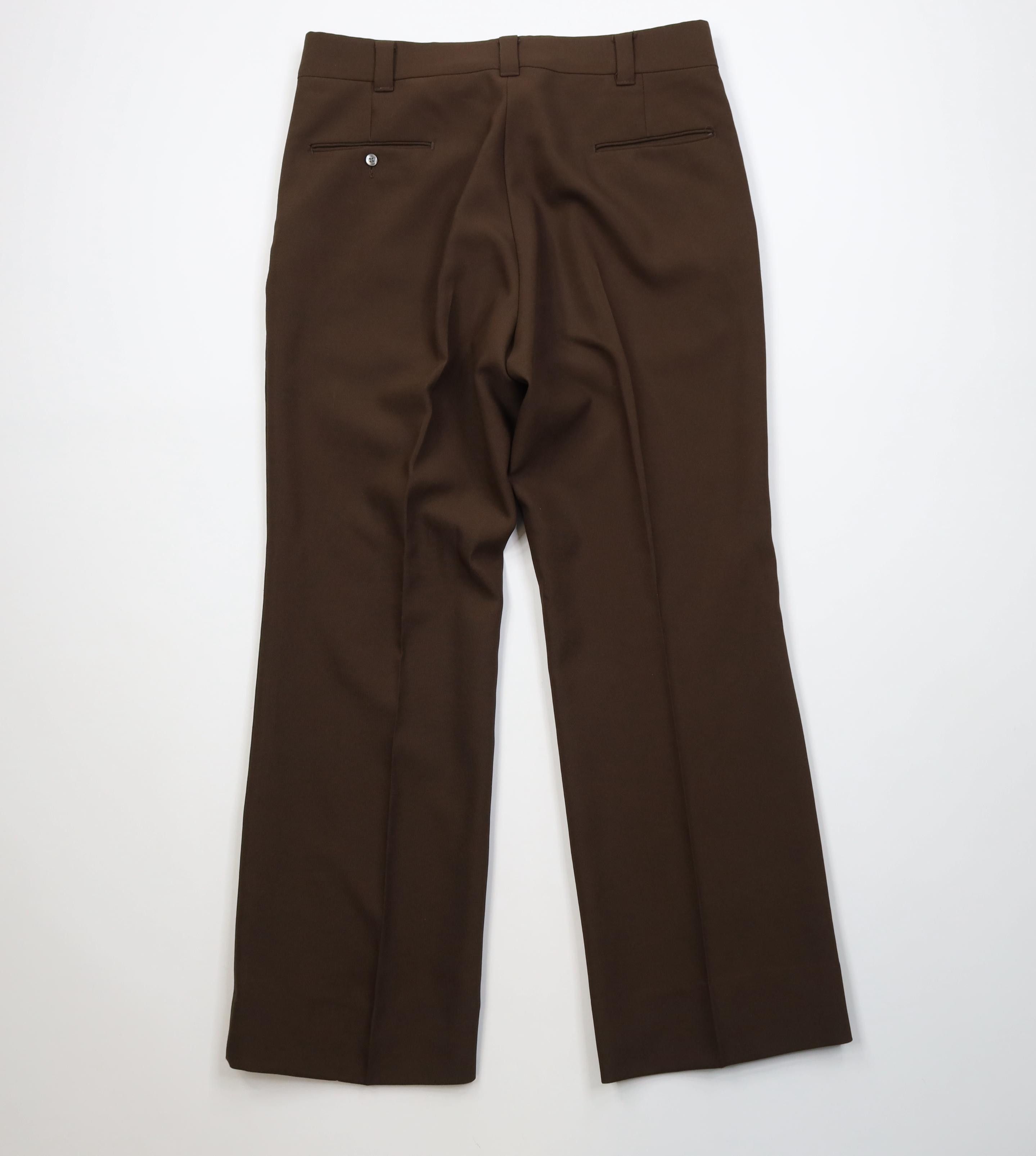 Vintage Vintage 70s Streetwear Bell Bottoms Chino Pants Brown USA Size US 34 / EU 50 - 7 Thumbnail