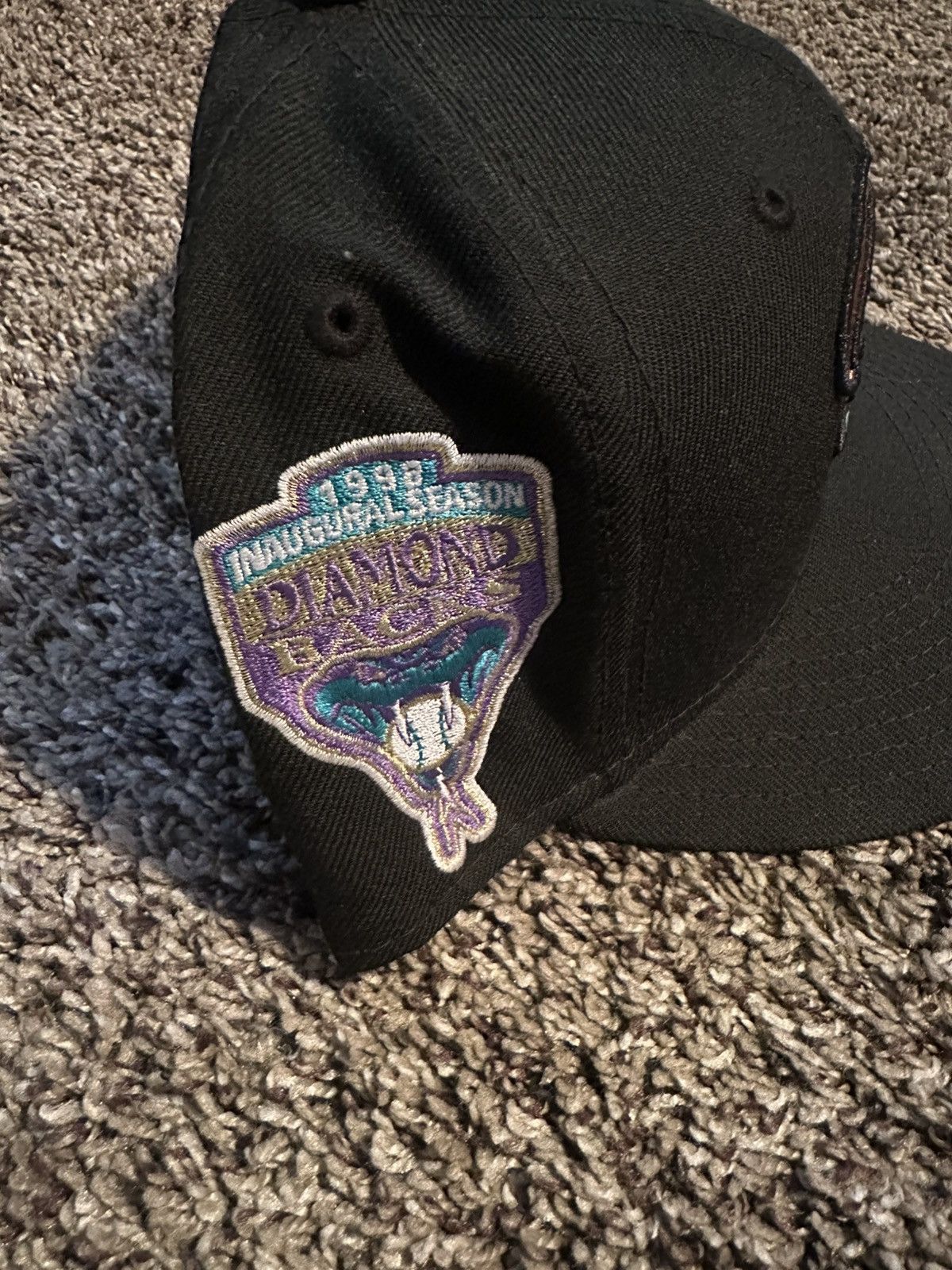 New Era 7 5/8 arizona diamondbacks Black pink bottom fitted hat Size ONE SIZE - 2 Thumbnail