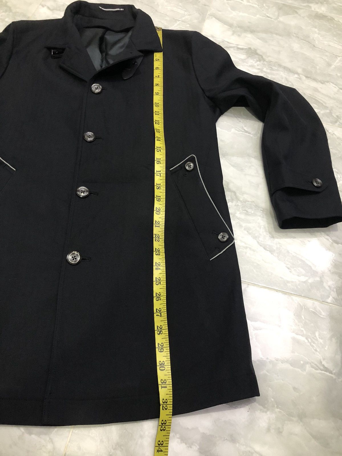 Japanese Brand Japanese Herringbone Convertible Stand Collar Coat Size US S / EU 44-46 / 1 - 17 Thumbnail