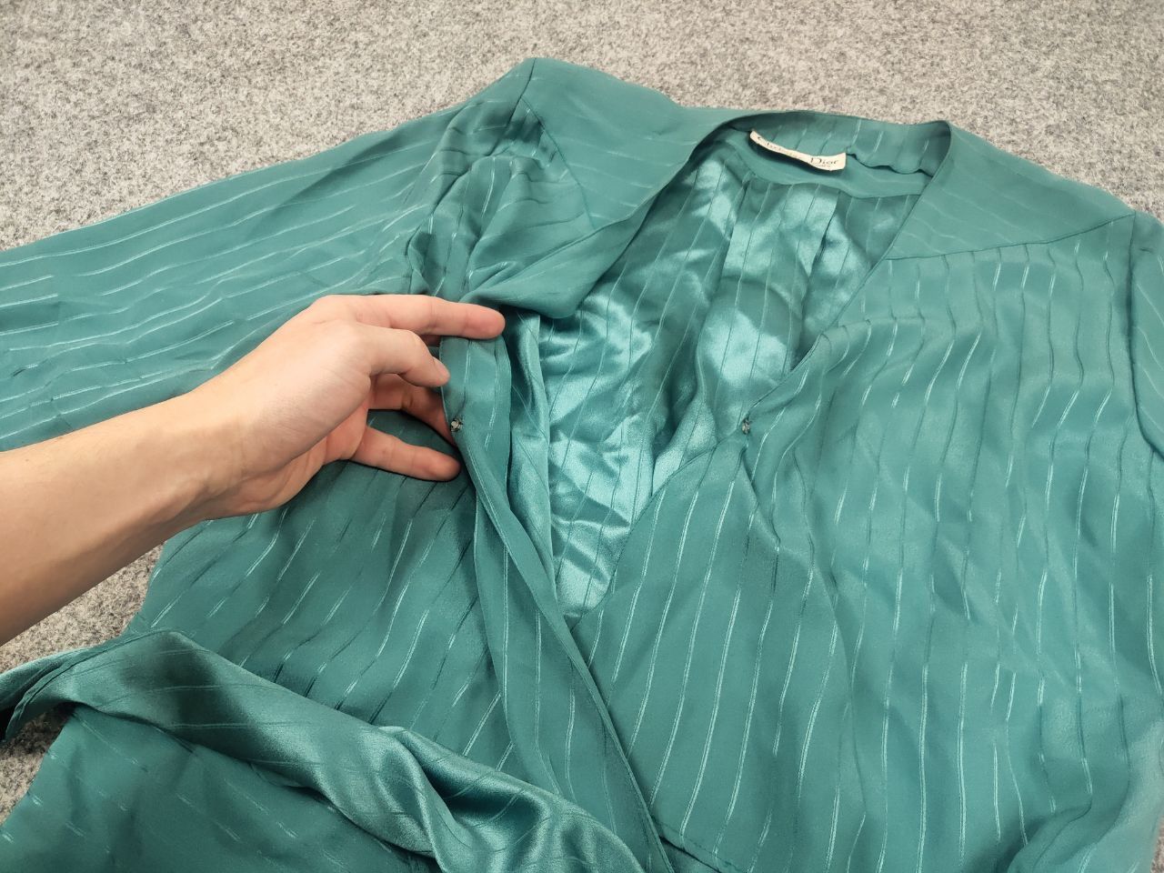 Dior Rare Vintage Christian Dior tricots et coordonnées silk suit Size L / US 10 / IT 46 - 8 Thumbnail