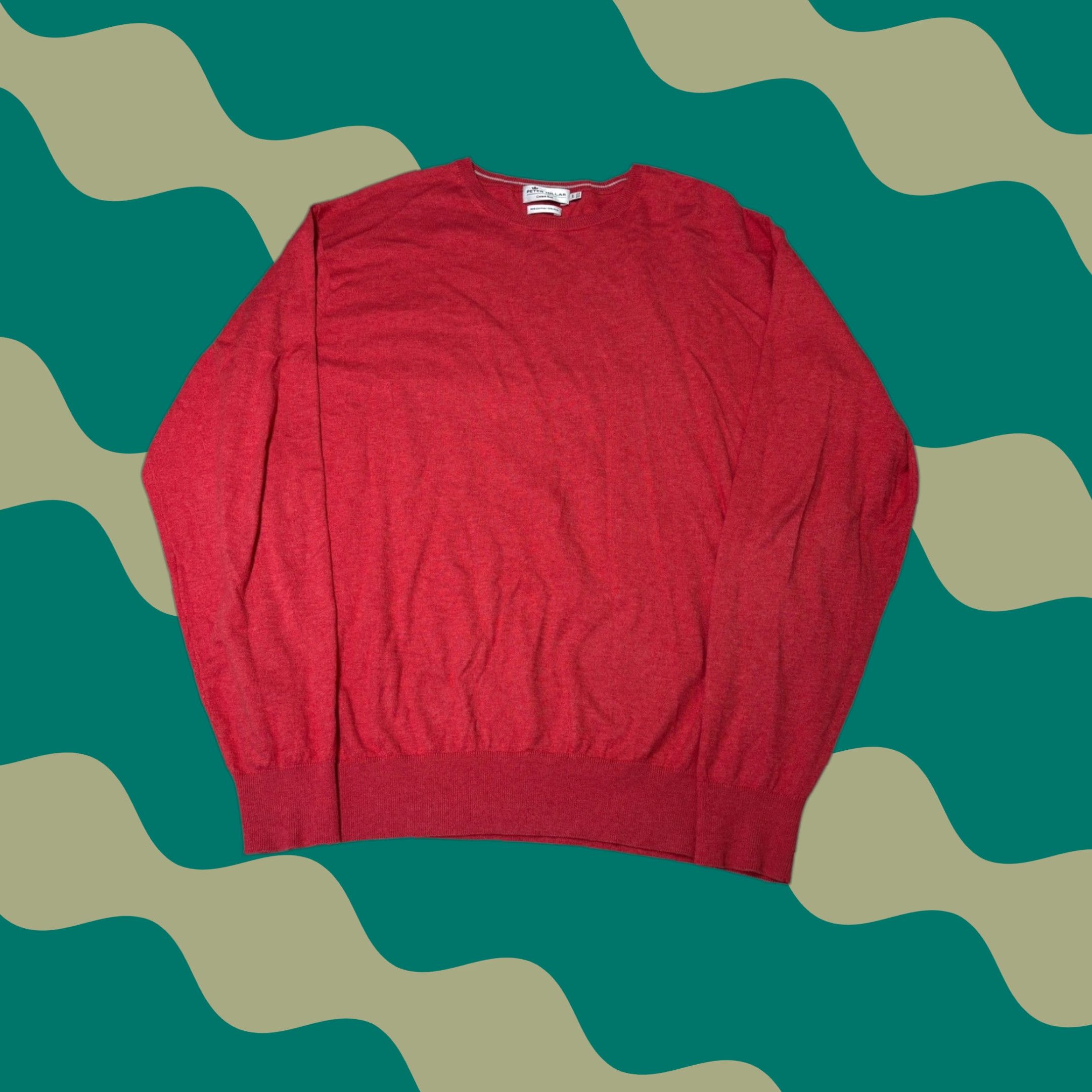 Peter Millar Peter Millar Sweater Mens Red Cotton Silk Crewneck Knit Pullover L Regular Breathable Lightweight All Seasons Casual Workwear Travel Shirts? Size US L / EU 52-54 / 3 - 1 Thumbnail
