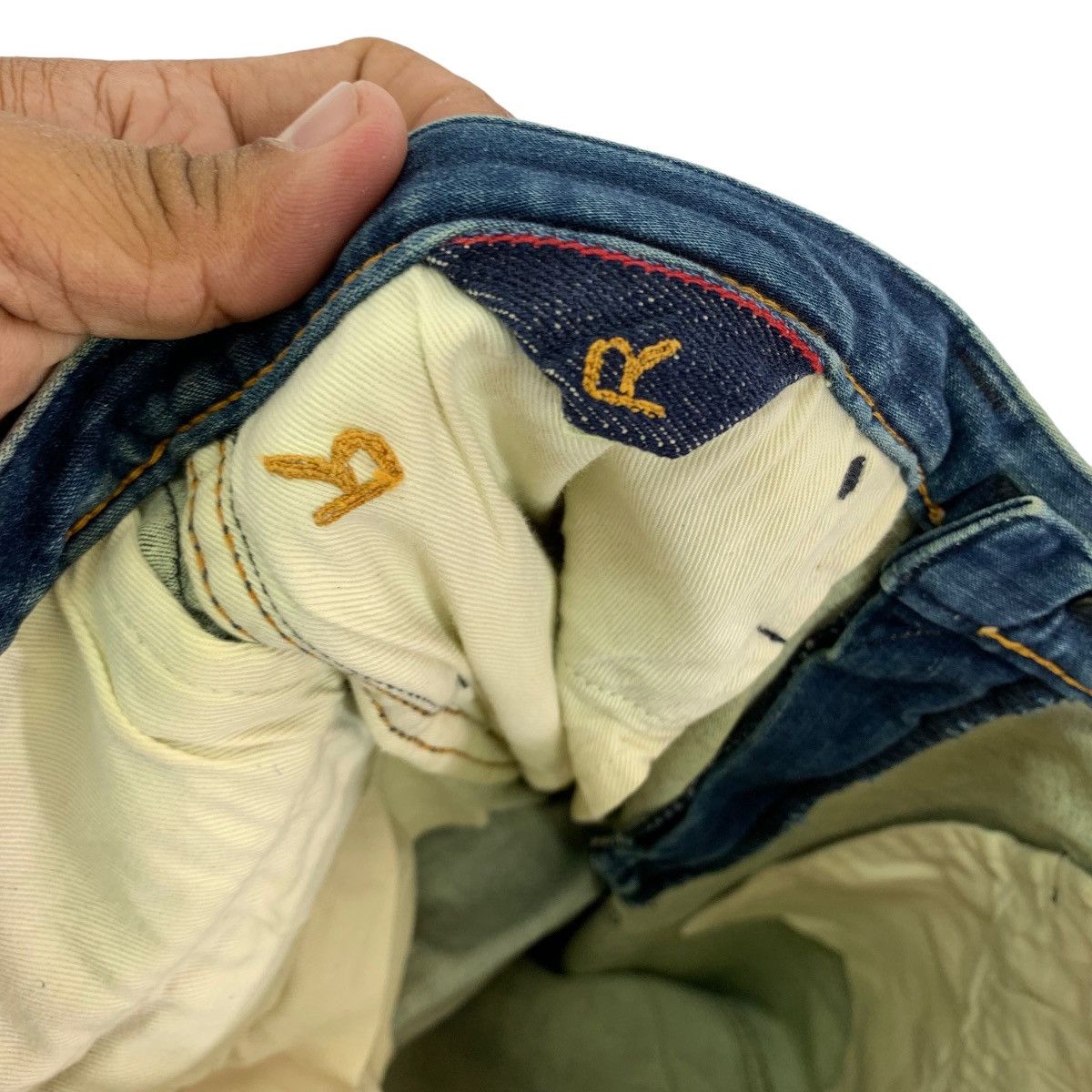 Blue Blue Japan VINTAGE 45RPM BLUE INDIGO DENIM JEANS Size 27" / US 4 / IT 40 - 8 Thumbnail
