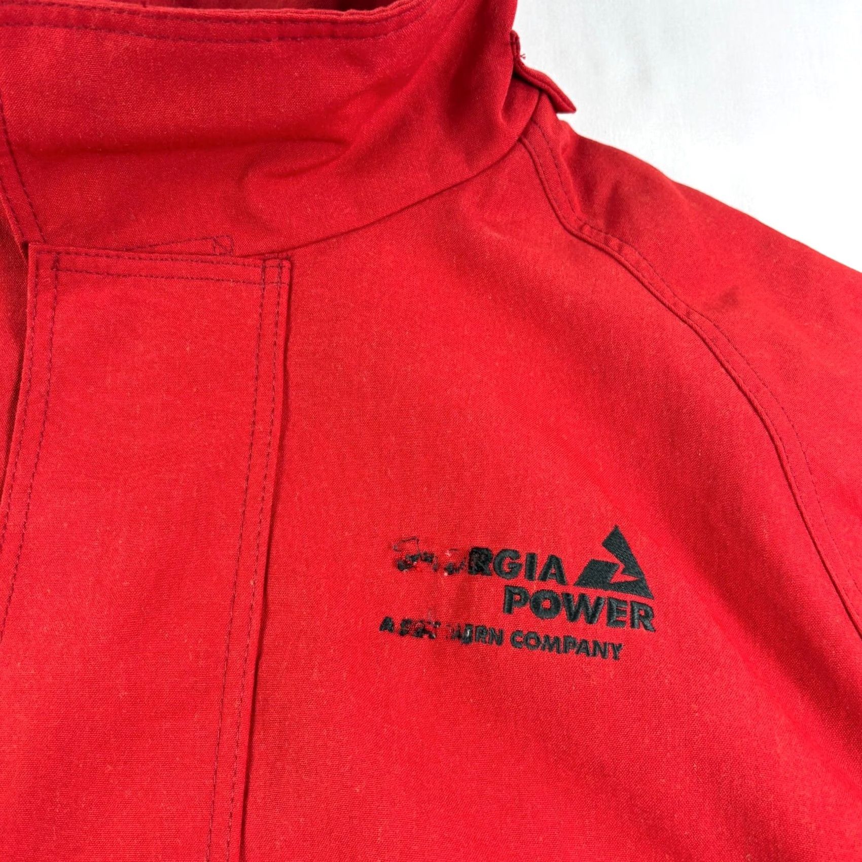 Vintage Bulwark Jacket Mens 2XL Red Flame Resistant Full Zip Workwear Size US XXL / EU 58 / 5 - 4 Thumbnail