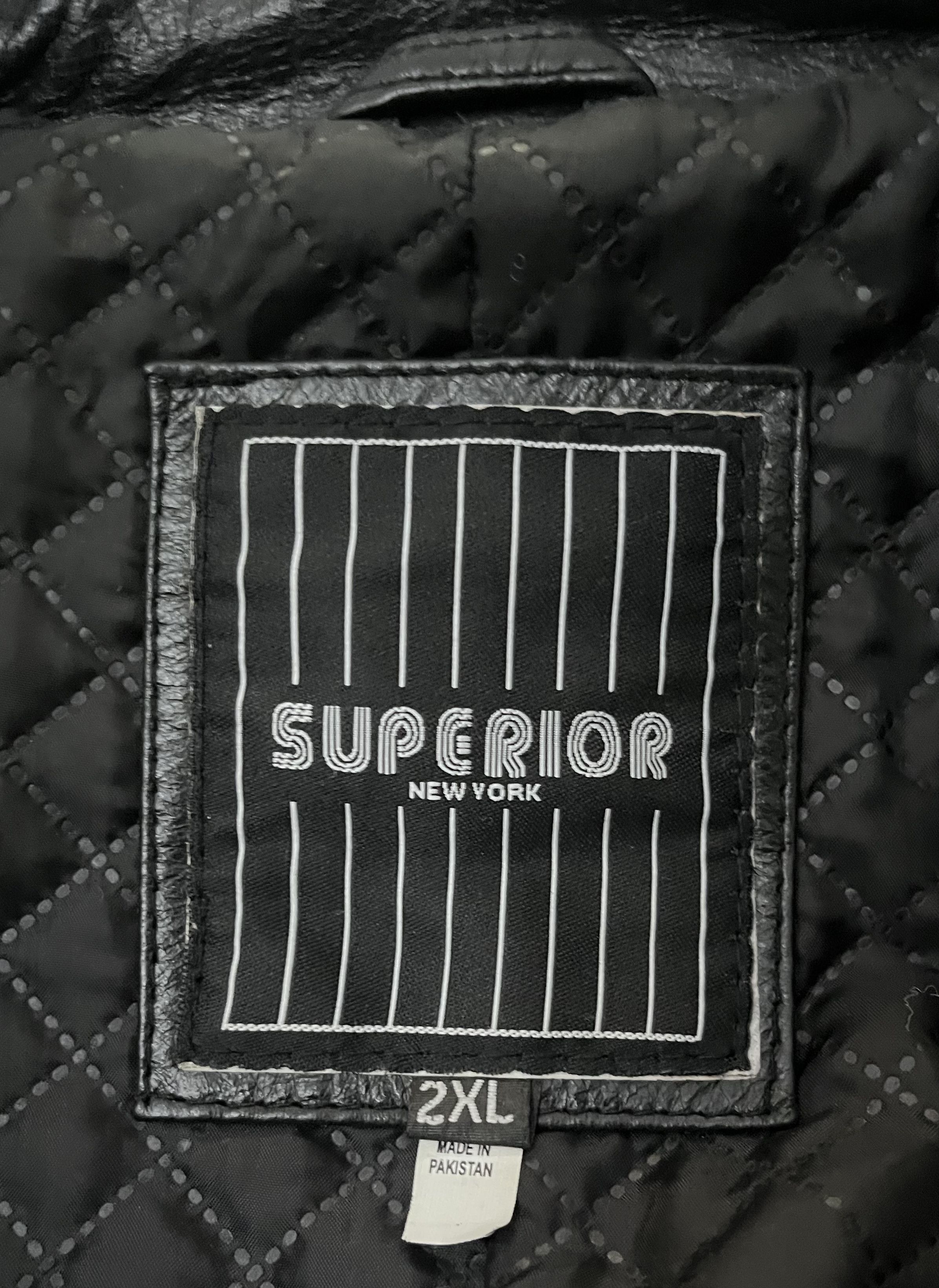 Vintage Superior New York Leather Trench Coat Size US XXL / EU 58 / 5 - 5 Thumbnail