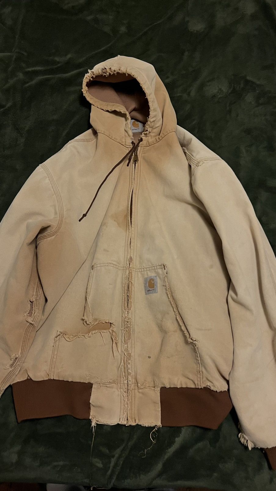 Carhartt Vintage Carhartt Distressed Jacket Size US L / EU 52-54 / 3 - 2 Thumbnail