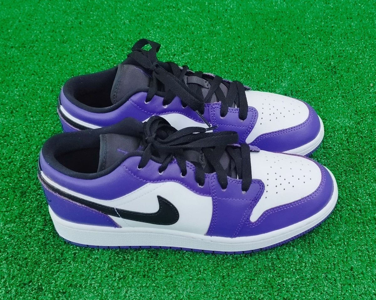 Jordan Brand Shoes Air Jordan 1 Low GS 'Court Purple' Size US 9 / IT 39 - 1 Thumbnail