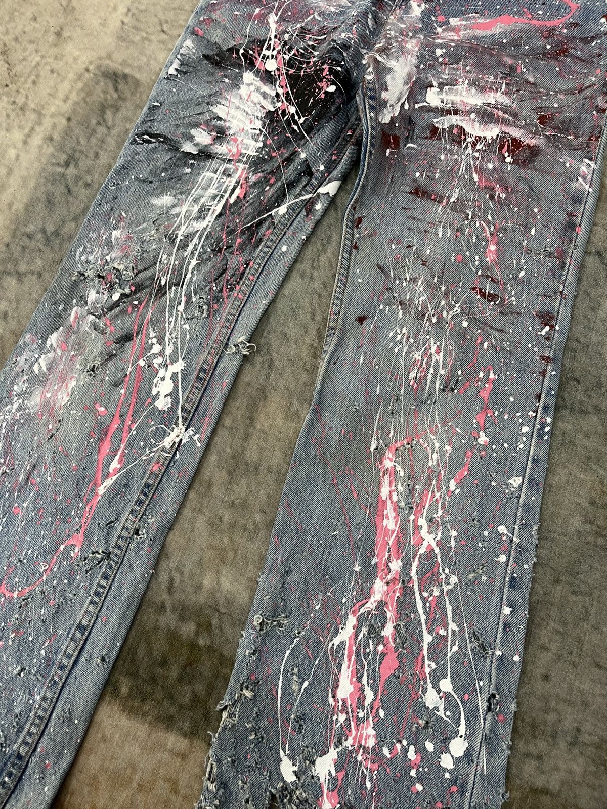Hysteric Glamour × Levi's Flare 517 With Crazy Distressed Design Size US 28 / EU 44 - 5 Thumbnail