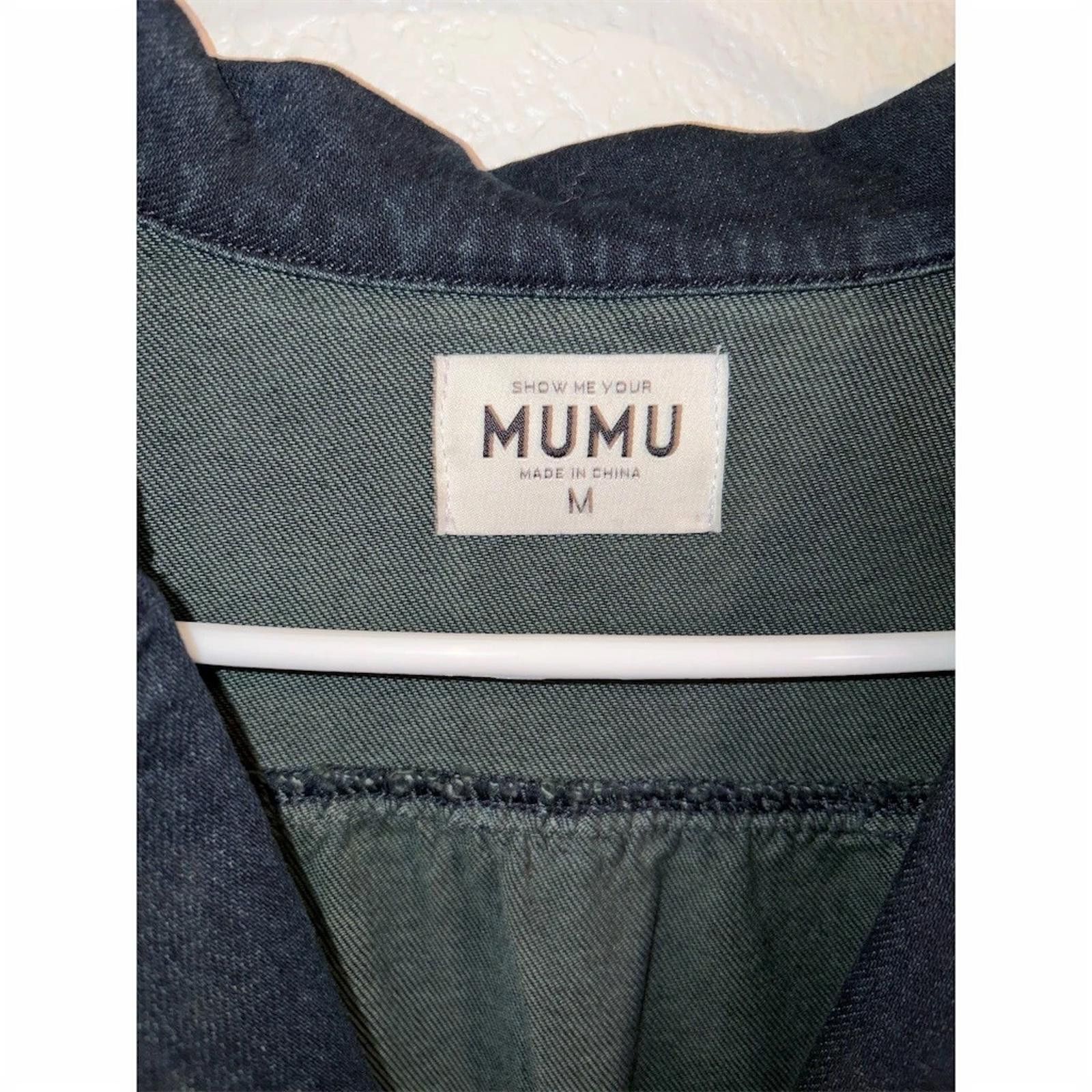 Other Show Me Your Mumu Outlaw Mini Denim Dress Belted Zip Front Size M / US 6-8 / IT 42-44 - 5 Thumbnail